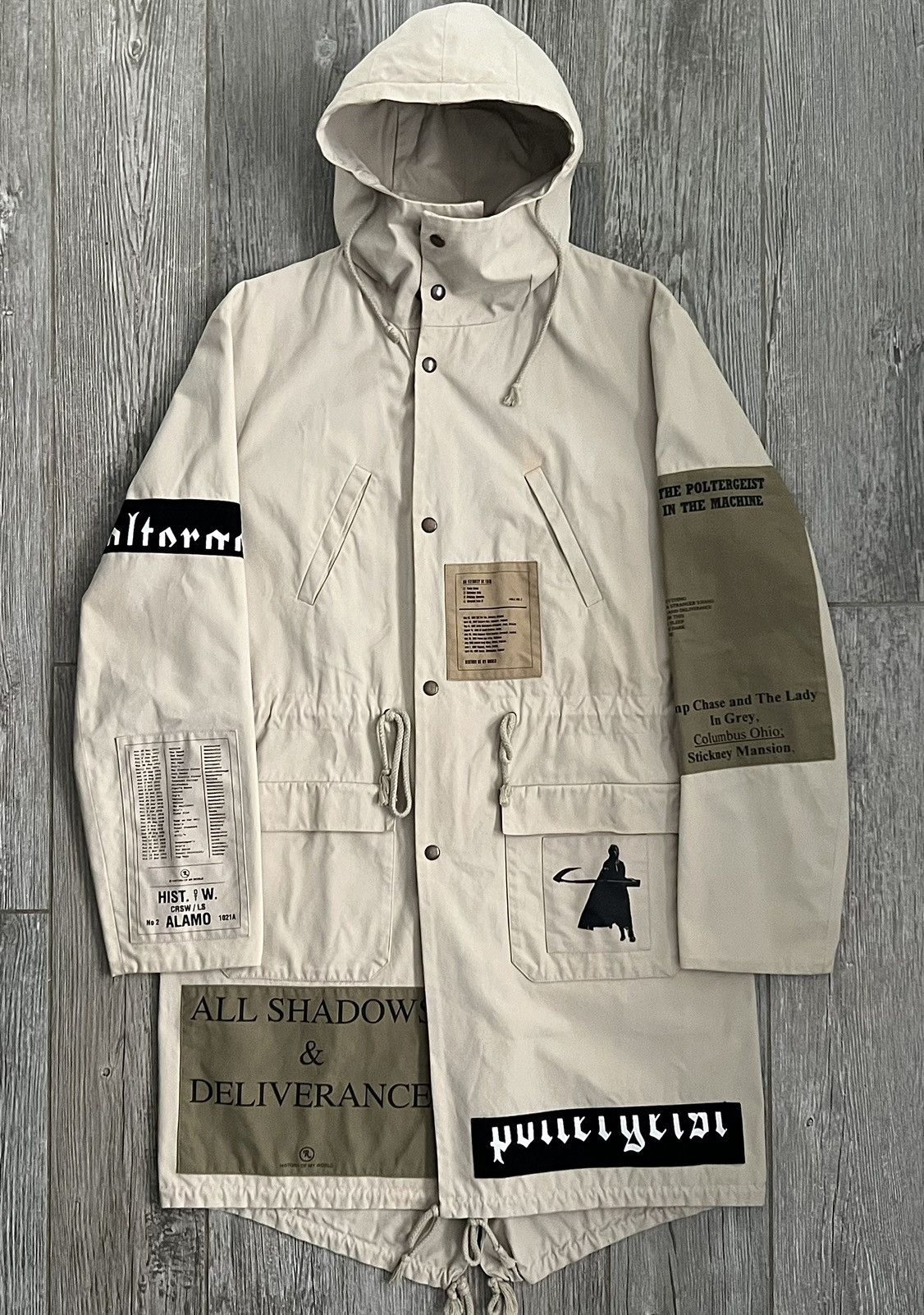 Raf Simons AW2005 2006 Raf Simons Poltergeist Tan Sample Runway Parka Grailed