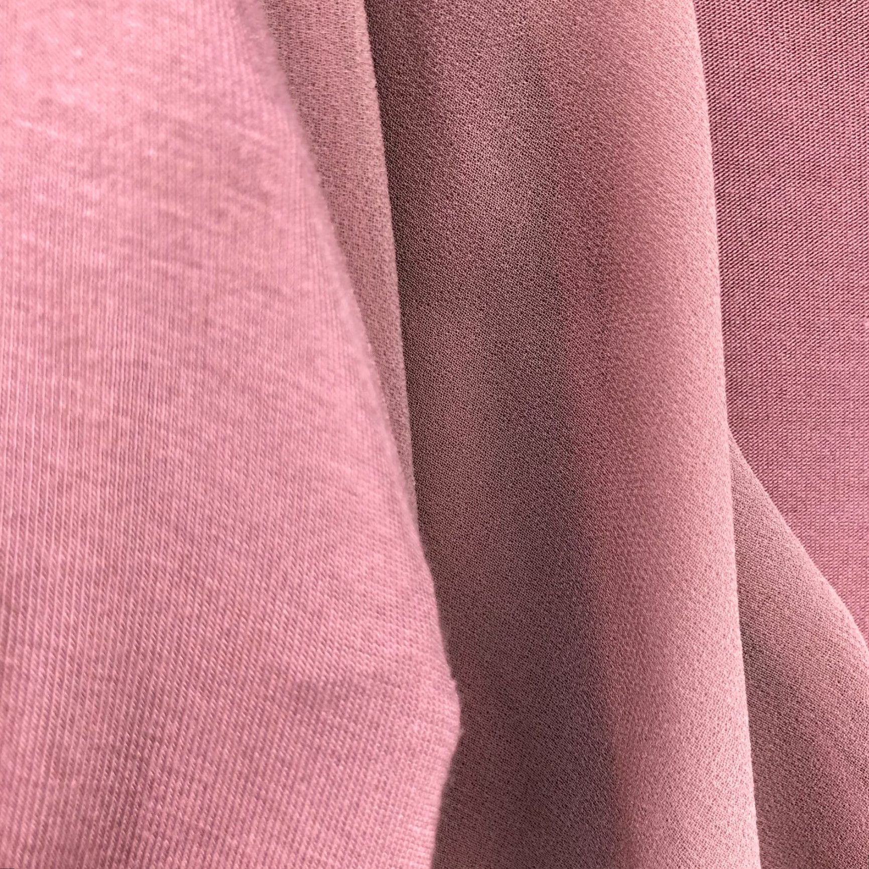 Vintage VINTAGE NWT Zero Blouse Jersey Knit L Pink Cowl Neck Long Sleeve Ruched Chiffon Womens EU 42 (L) Drape Front Size L / US 10 / IT 46 - 7 Thumbnail