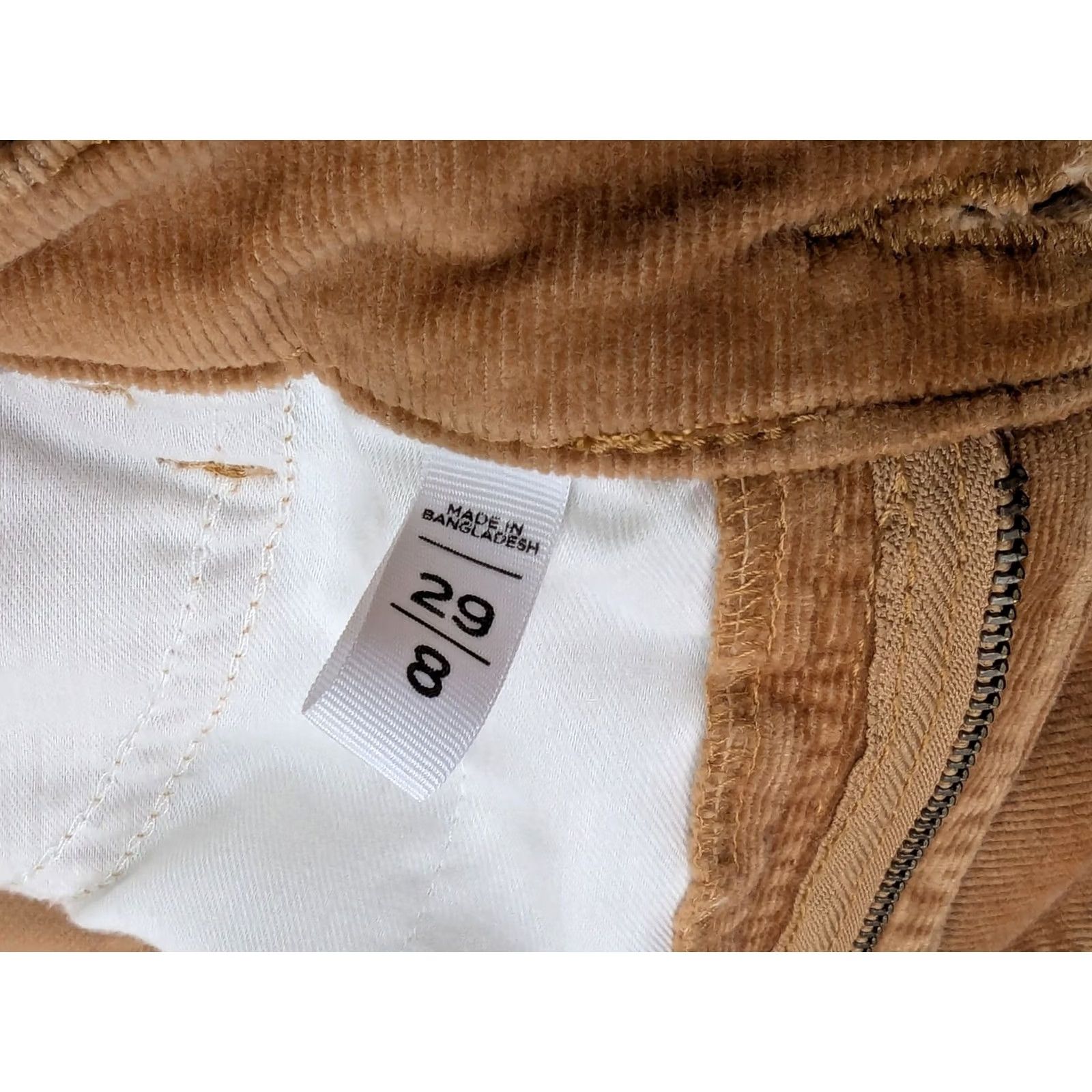 Ann Taylor Ann Taylor Loft High Waist Straight Corduroy Pants Women 8 29x26 Burnt Orange Size 30" / US 8 / IT 44 - 7 Thumbnail