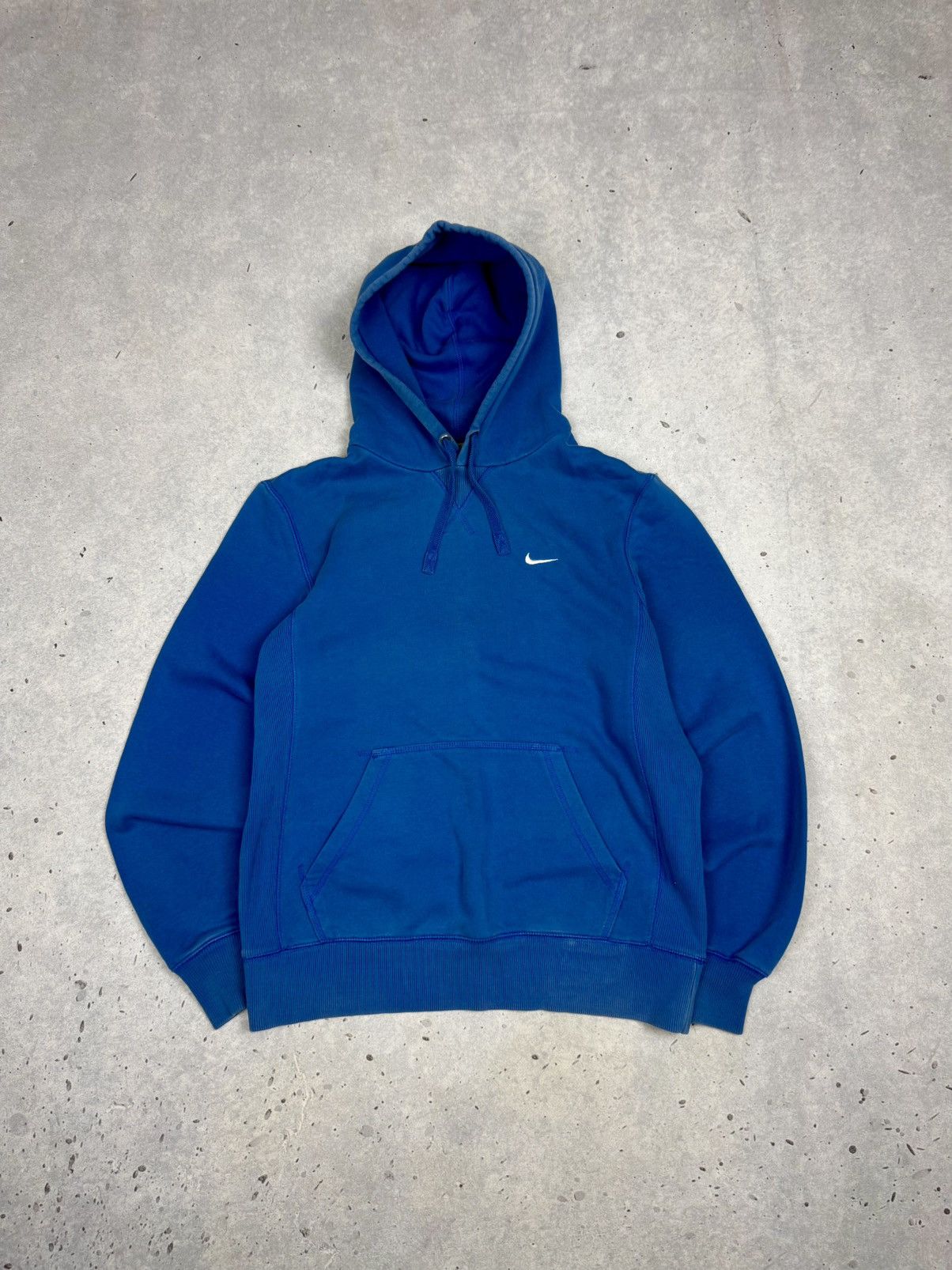 Nike Vintage Nike Small Swoosh Baby Blue Hoodie Y2K Size US M / EU 48-50 / 2 - 1 Thumbnail