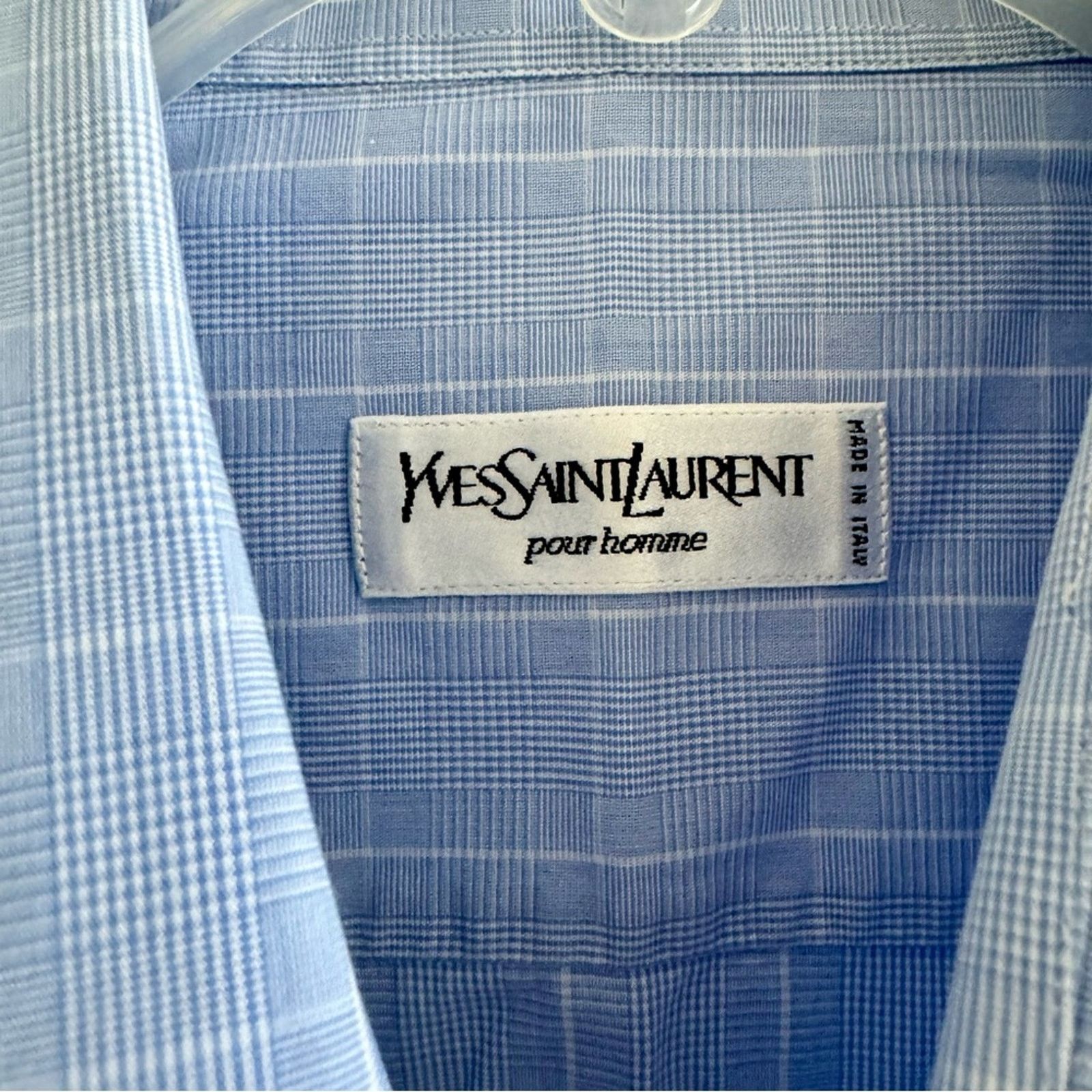 Yves Saint Laurent Yves Saint Laurent Long Sleeve Shirt, Blue, Size 17 1/2, 44 Size US XL / EU 56 / 4 - 3 Thumbnail
