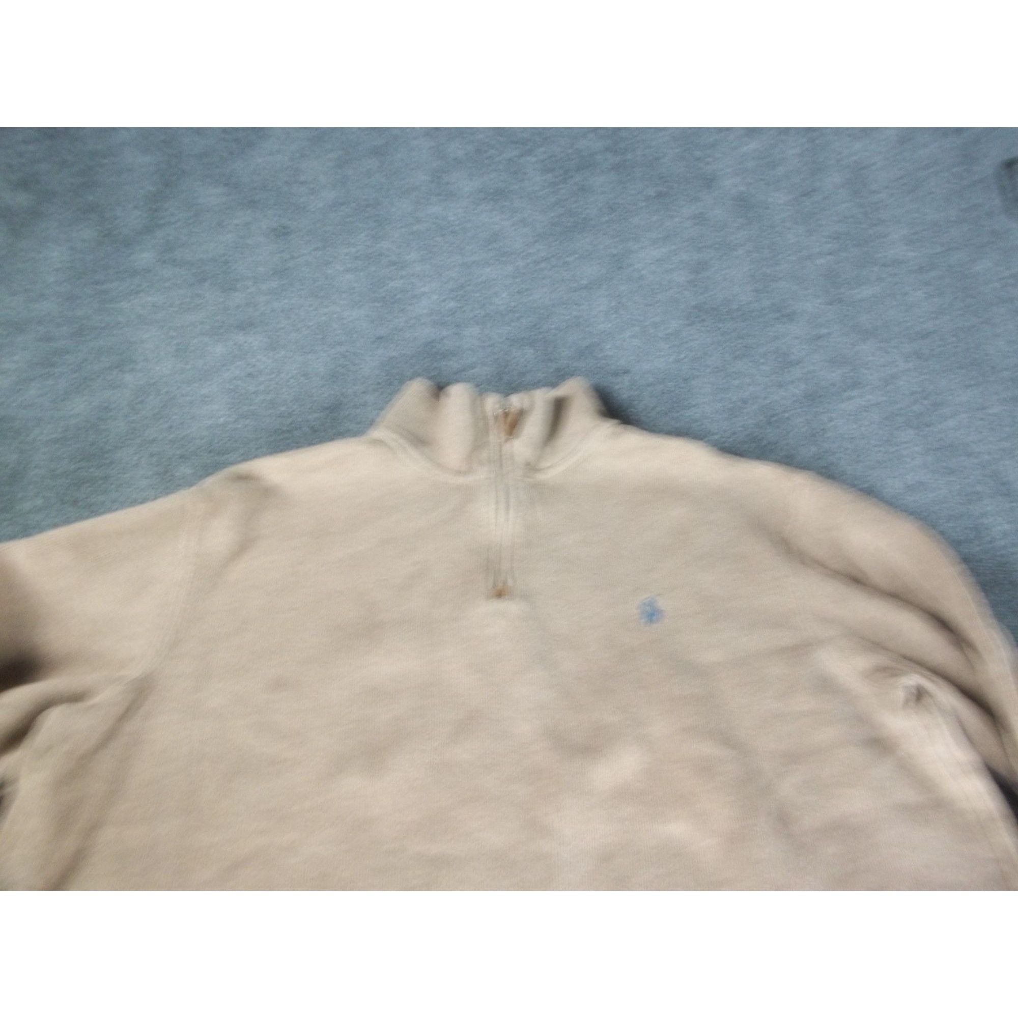 Polo Ralph Lauren Polo Ralph Lauren 1/4 Zip Pullover Men Sz XL Tan Logo Classi Size US XL / EU 56 / 4 - 2 Thumbnail