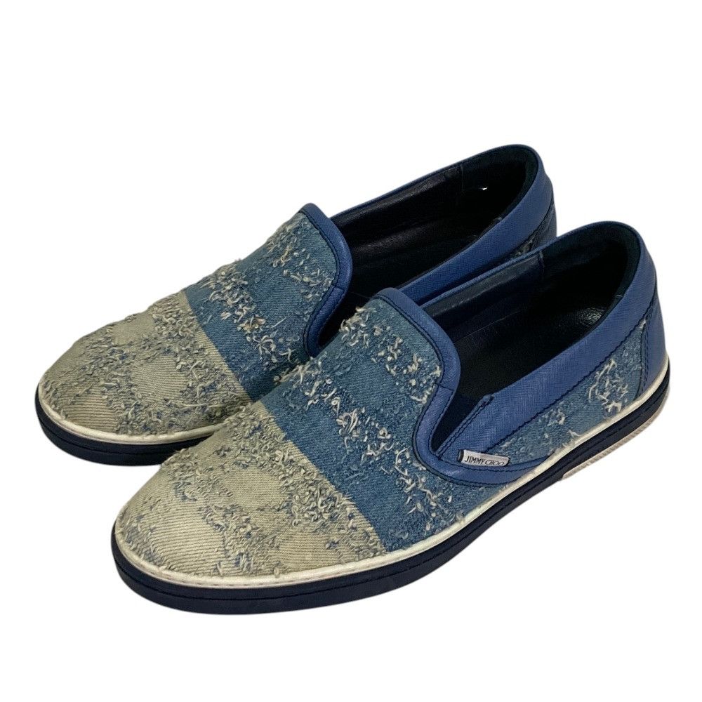 Jimmy Choo Jimmy Choo Jimmy Choo Denim Slip On Sneakers Textile Shoes DUTY FREE for USA Size ONE SIZE - 1 Thumbnail