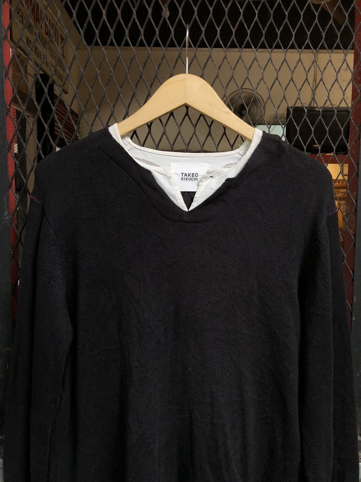 Japanese Brand × Takeo Kikuchi × Vintage JAPANESE TAKEO KIKUCHI DOUBLE LAYER LONG SLEEVE Size US L / EU 52-54 / 3 - 2 Thumbnail