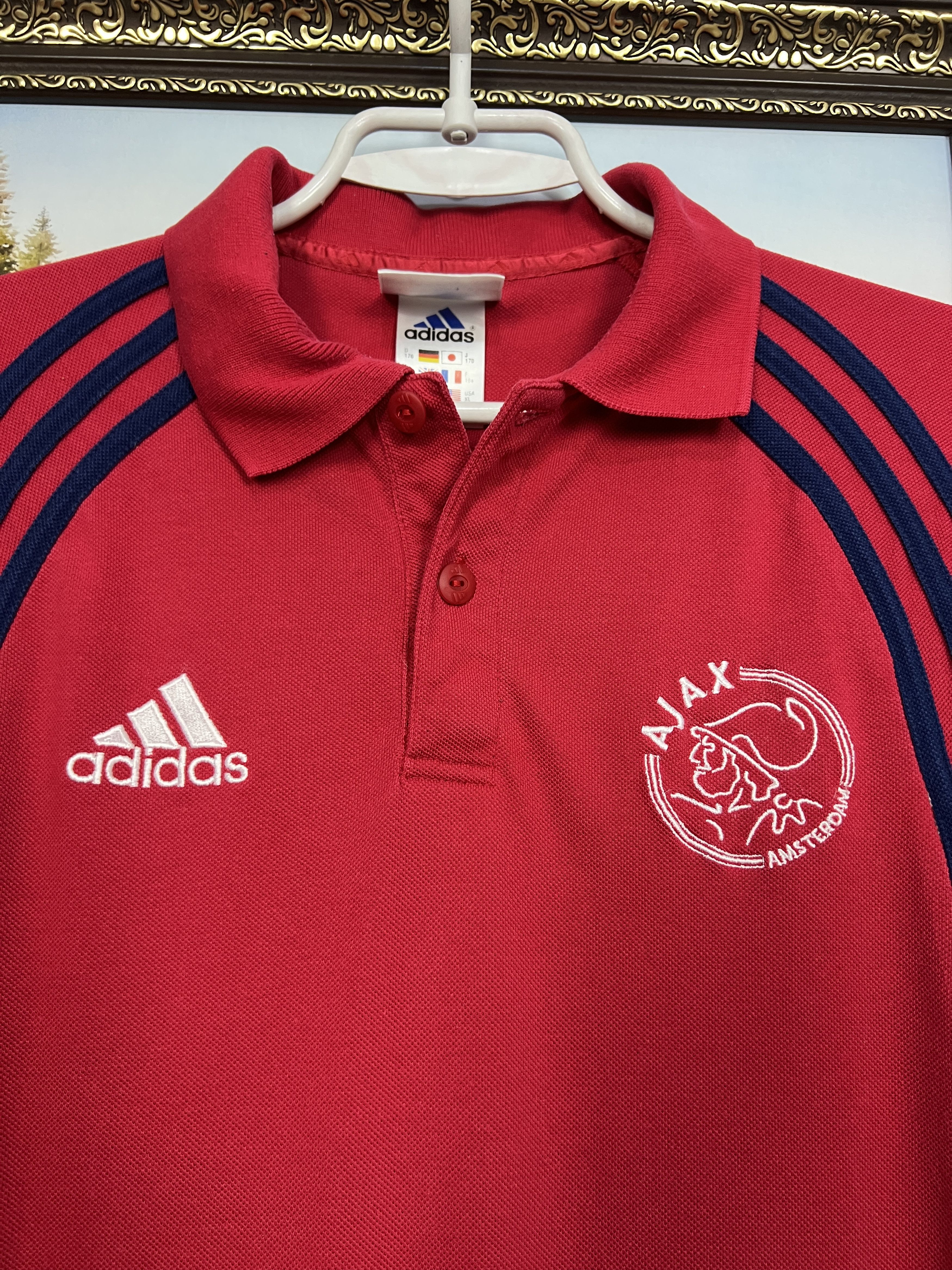 Adidas Ajax Amsterdam Football Train Polo Shirt Soccer Jersey Size US S / EU 44-46 / 1 - 3 Thumbnail