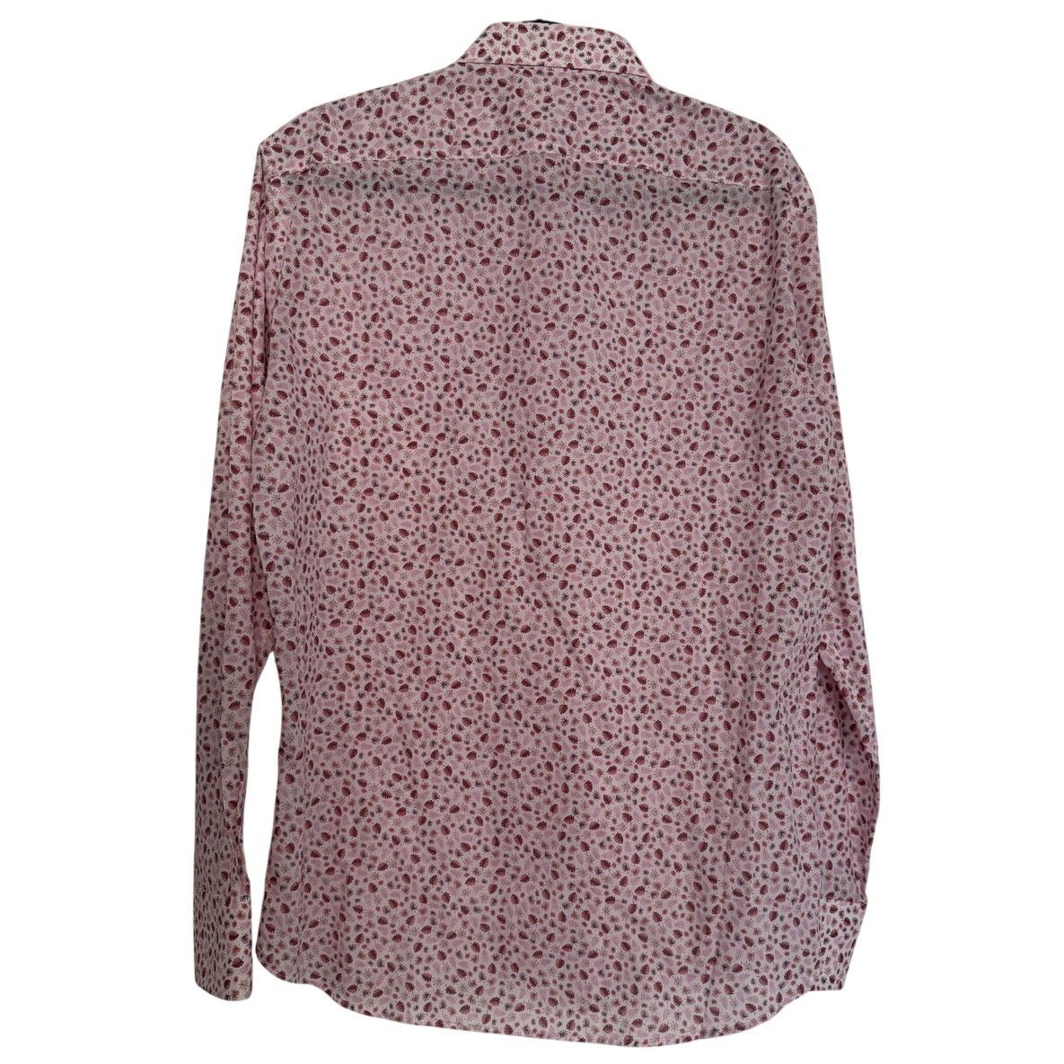 Other Schostal Roma Pink Cotton Leaves Print Button Down Size US L / EU 52-54 / 3 - 2 Thumbnail