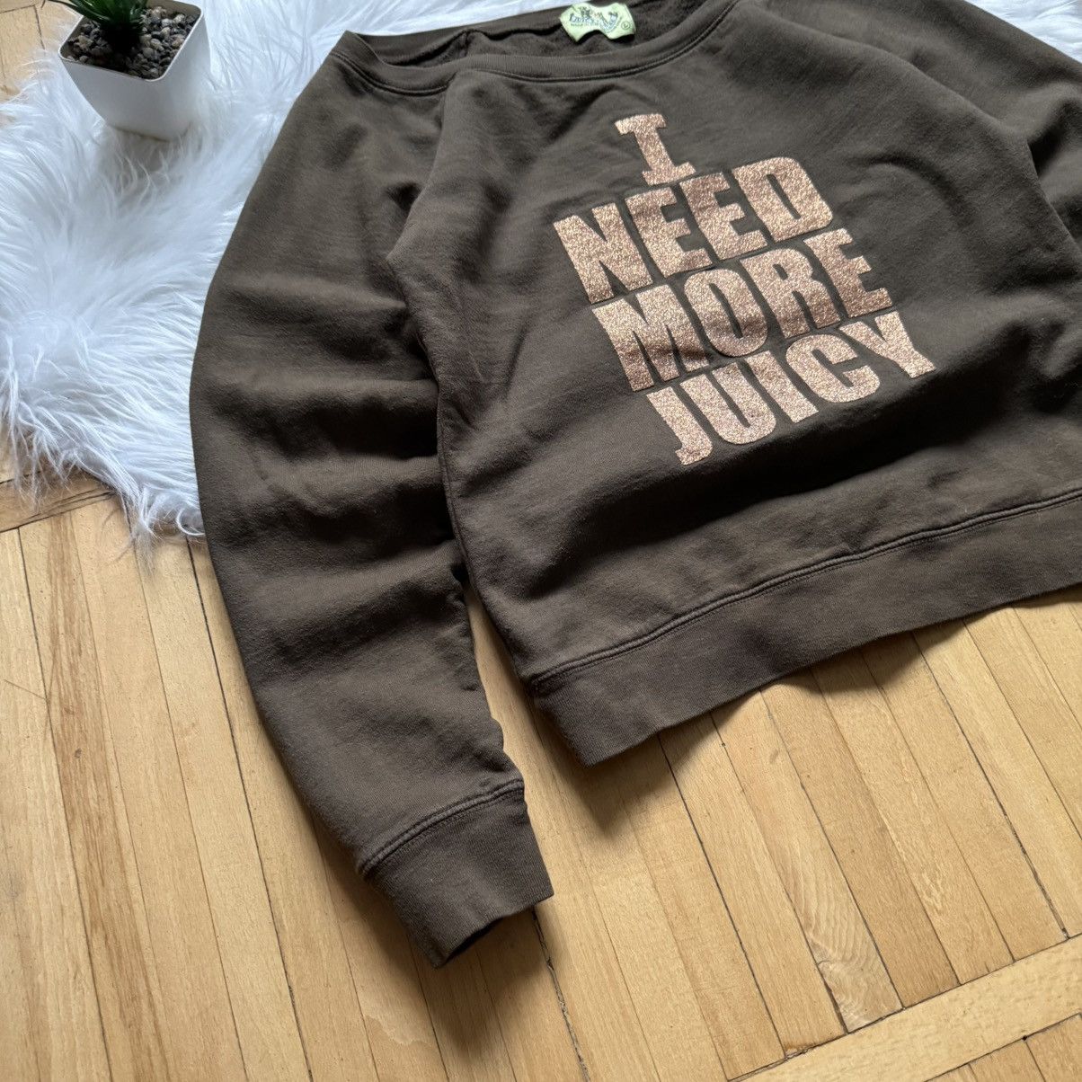 Juicy Couture 📌 Vintage Juicy Couture “I need More Juicy” Y2K Sweatshirt Size L / US 10 / IT 46 - 3 Thumbnail