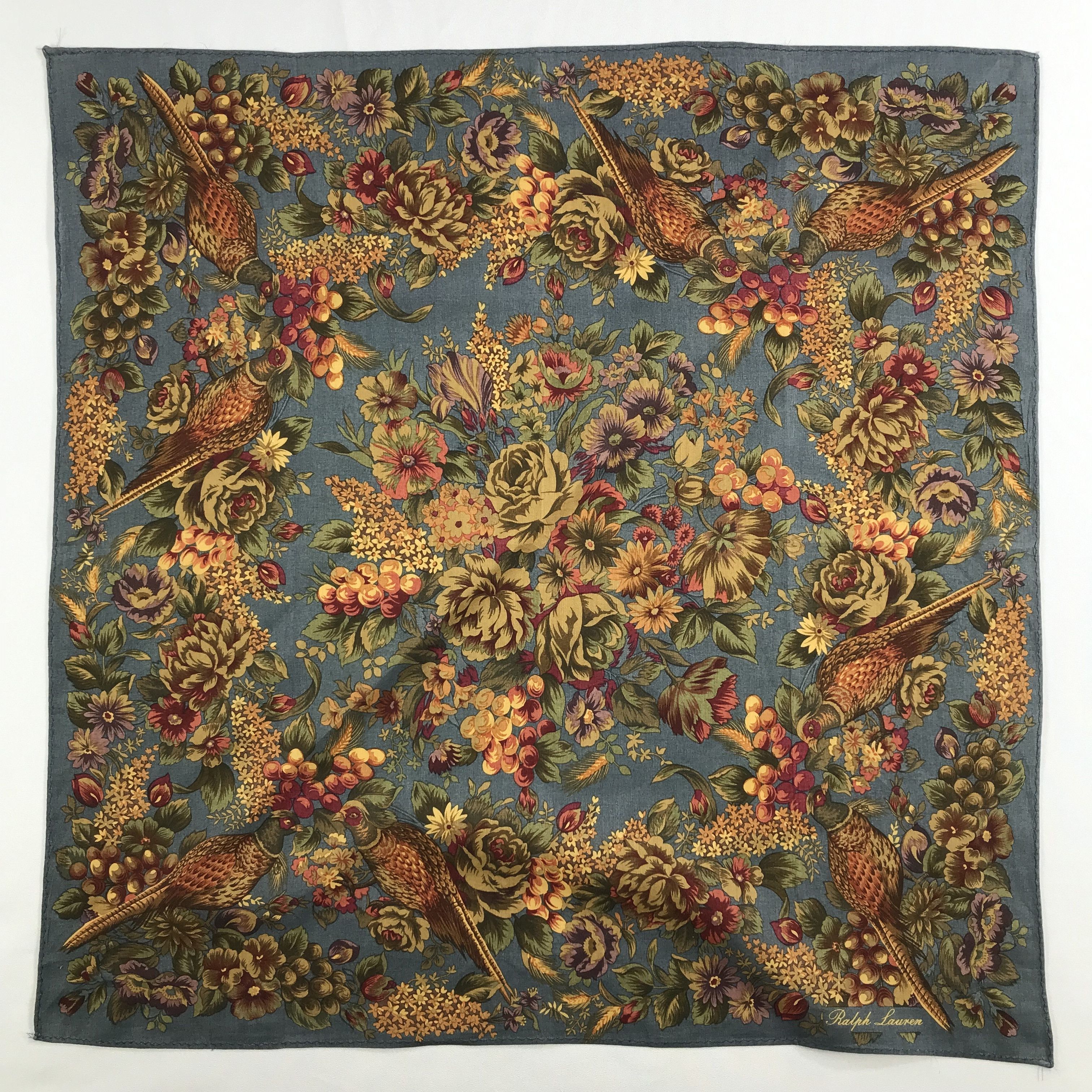 Ralph Lauren × Vintage Ralph Lauren Bandana / Handkerchief / Neckerchief - S2588 Size ONE SIZE - 1 Thumbnail