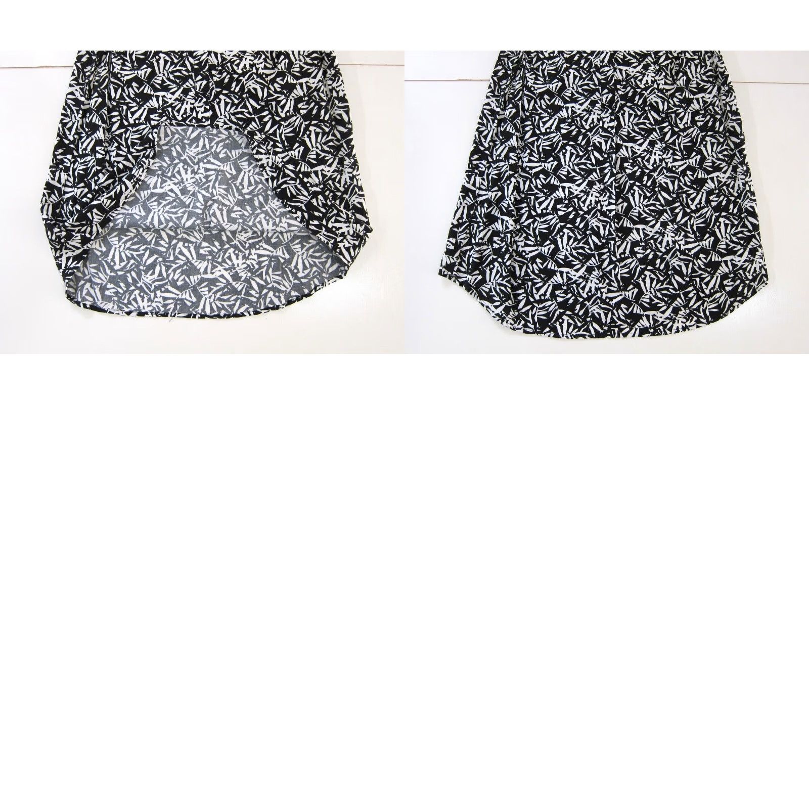 Vintage Woman Within Blouse Women Sleeveless V-Neck Rayon Floral Black White Tunic 14/16 M Size XL / US 12-14 / IT 48-50 - 8 Thumbnail