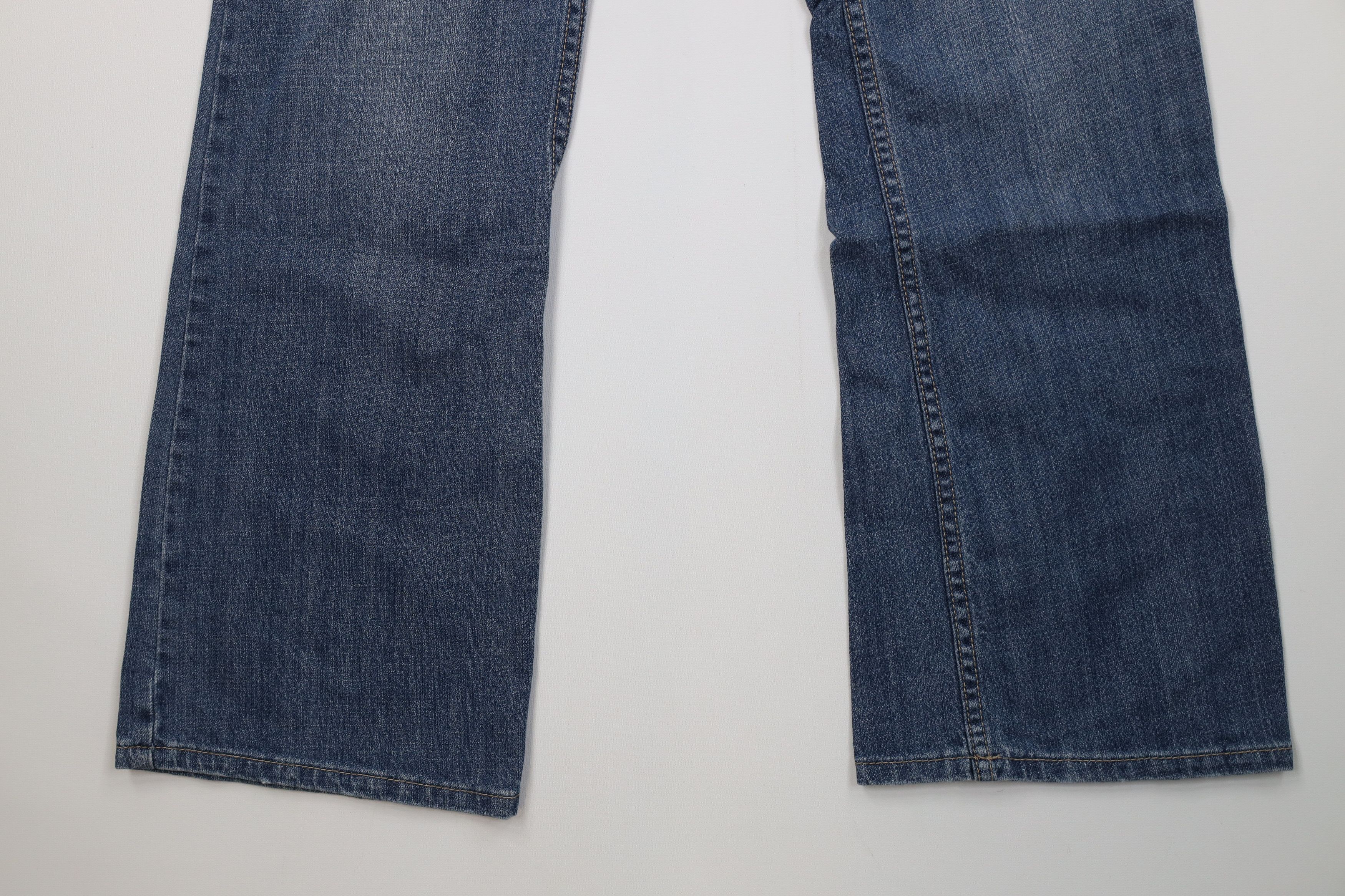 Harley Davidson Vintage Y2K Harley Davidson Flared Wide Leg Jeans Blue Size 32" / US 10 / IT 46 - 4 Thumbnail