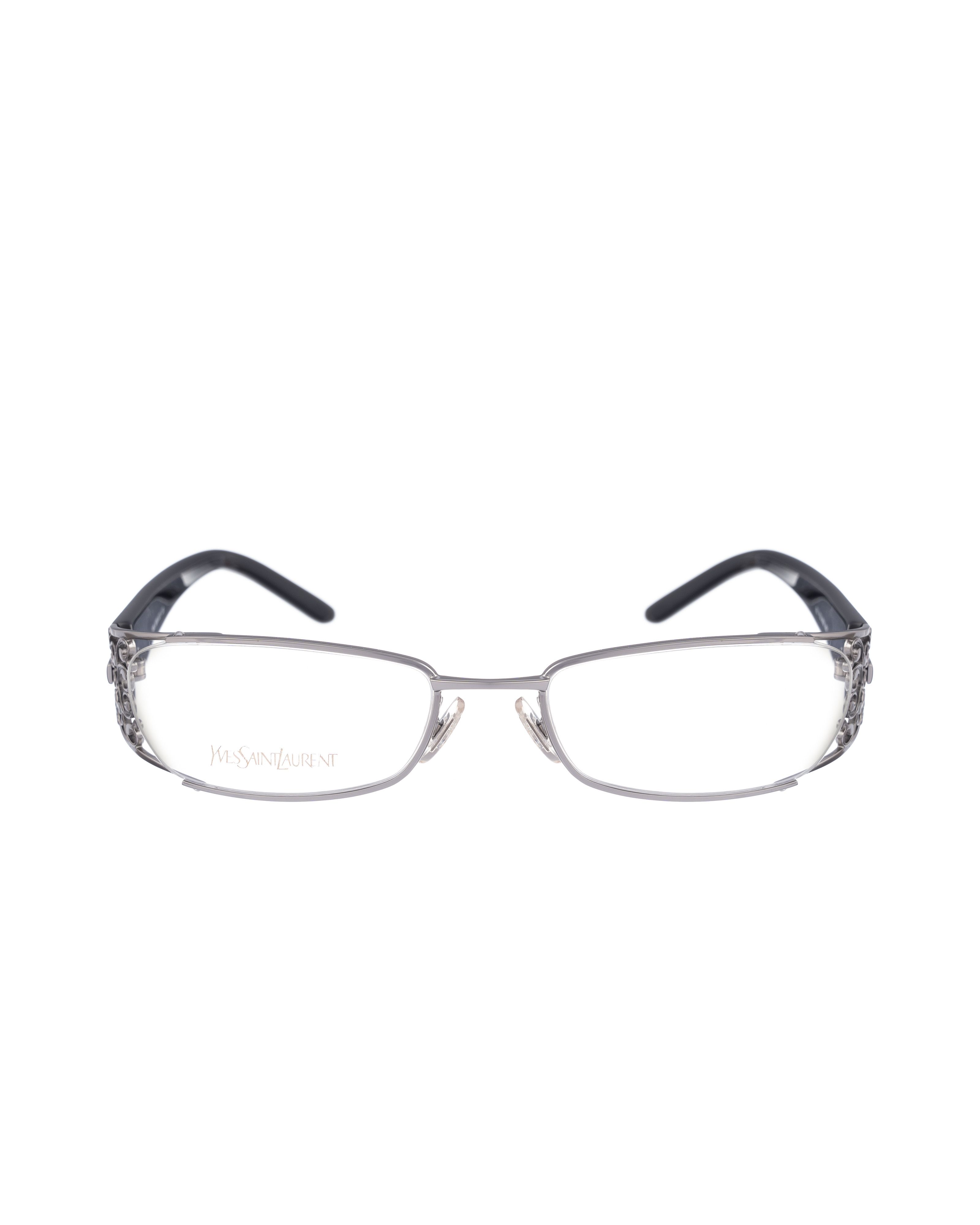Yves Saint Laurent Yves Saint Laurent 00s Black Glasses with Antique Details Size ONE SIZE - 3 Thumbnail