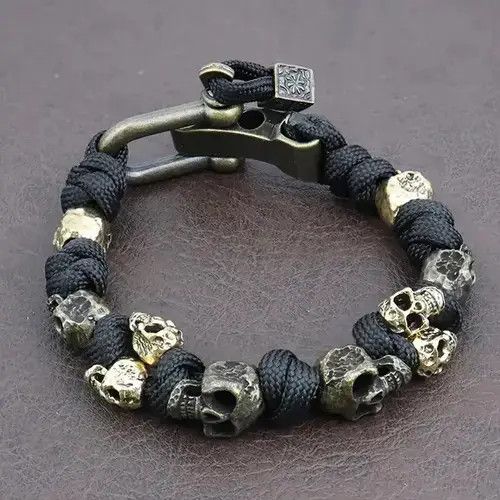 Jewelry Unique Design Skull Adjustable Handmade Bracelets Size ONE SIZE - 1 Thumbnail