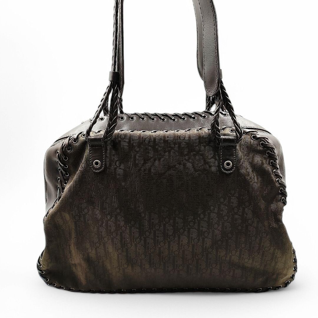 Dior Dior - Ethnica Line Mini Boston Black Monogram Leather Size ONE SIZE - 3 Thumbnail