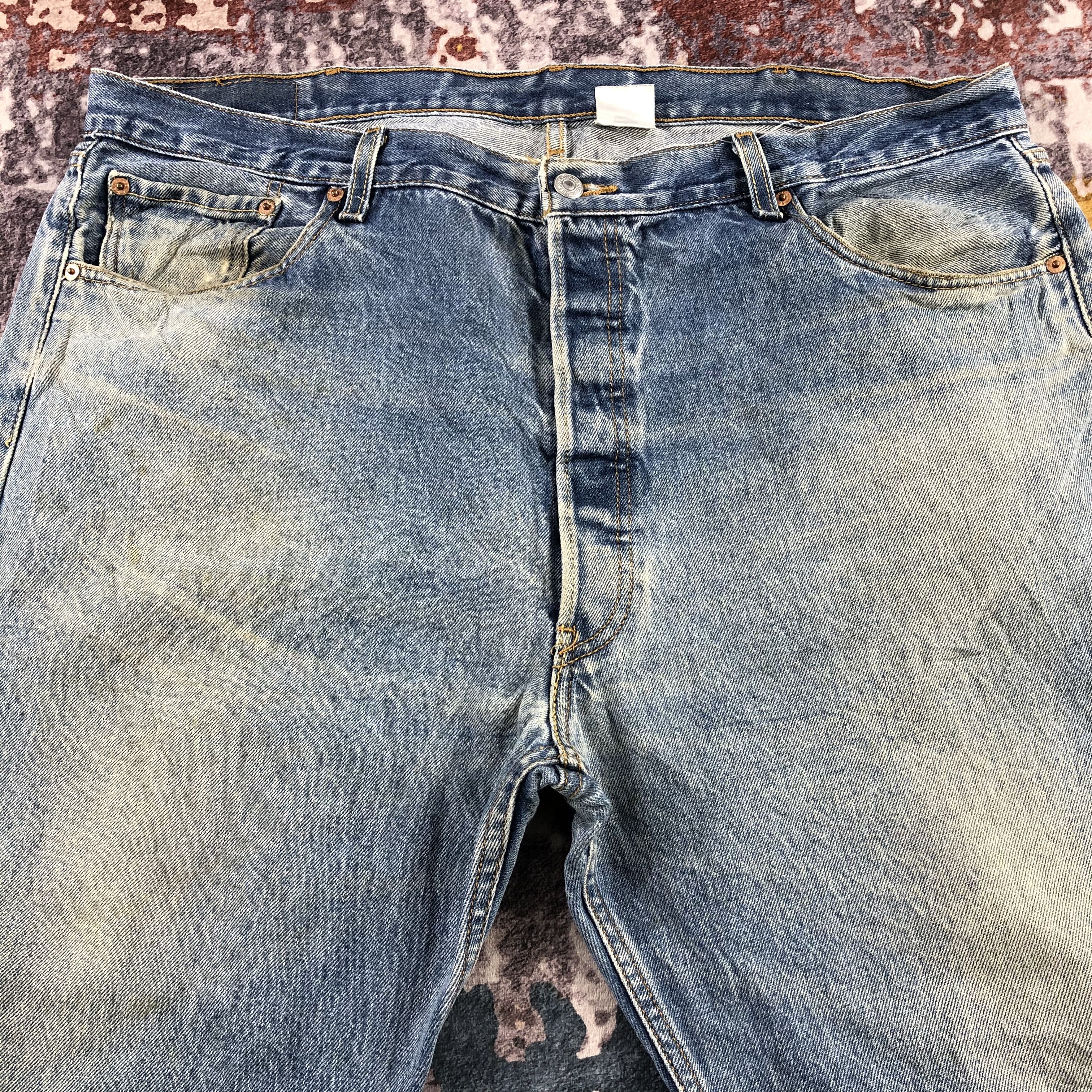 Levi's Vintage Blue Wash Levis 501 Jeans-JM3132 Size US 41 - 3 Thumbnail