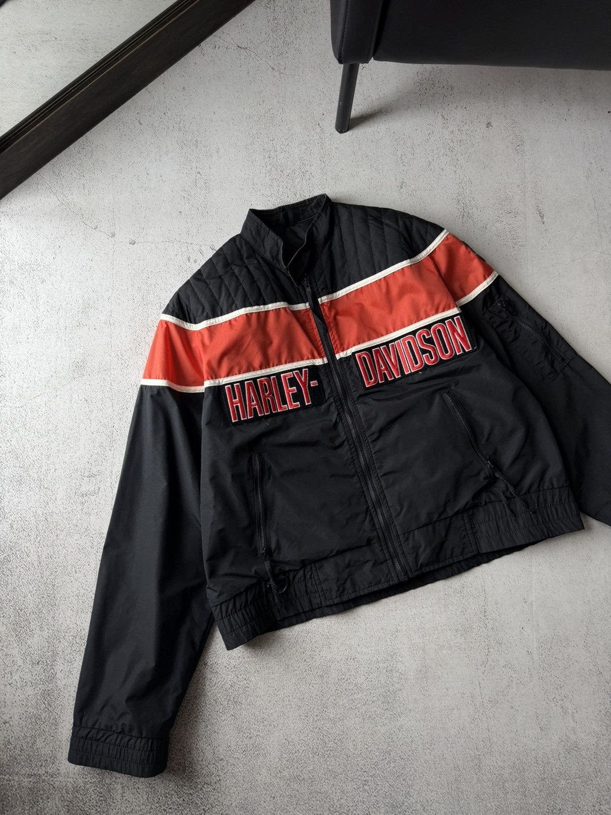 Harley Davidson Harley Davidson HD Vintage Made USA Motorcycles Logo Jacket Size US L / EU 52-54 / 3 - 4 Thumbnail