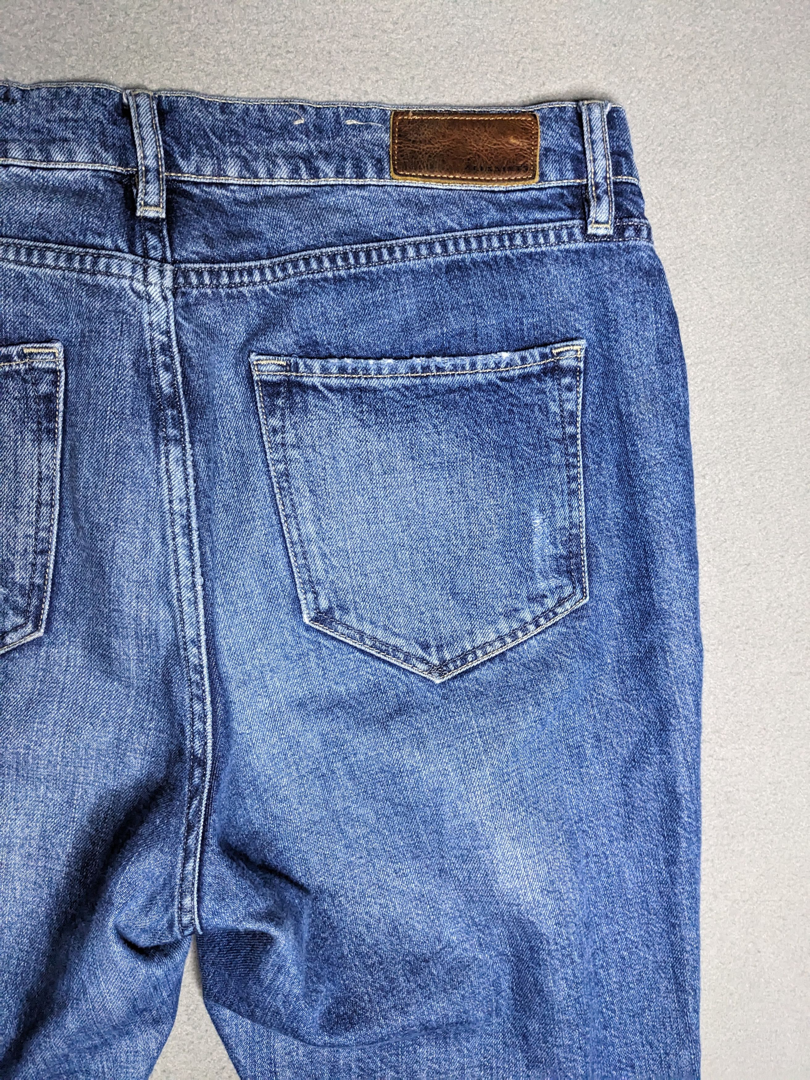 Allsaints All Saints Amy Girlfriend Jeans 33x28 Distressed Straight Size 33" - 8 Thumbnail