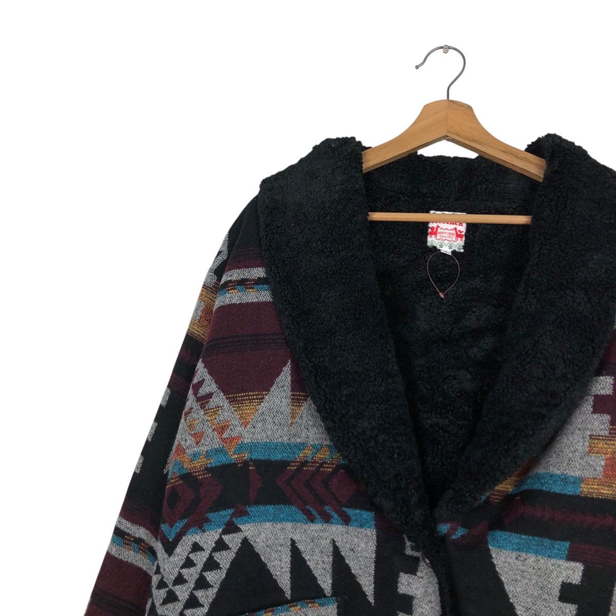 Japanese Brand 📌Vintage Wool Jacket Button Titicaca Navajo Native Design Size US M / EU 48-50 / 2 - 8 Thumbnail