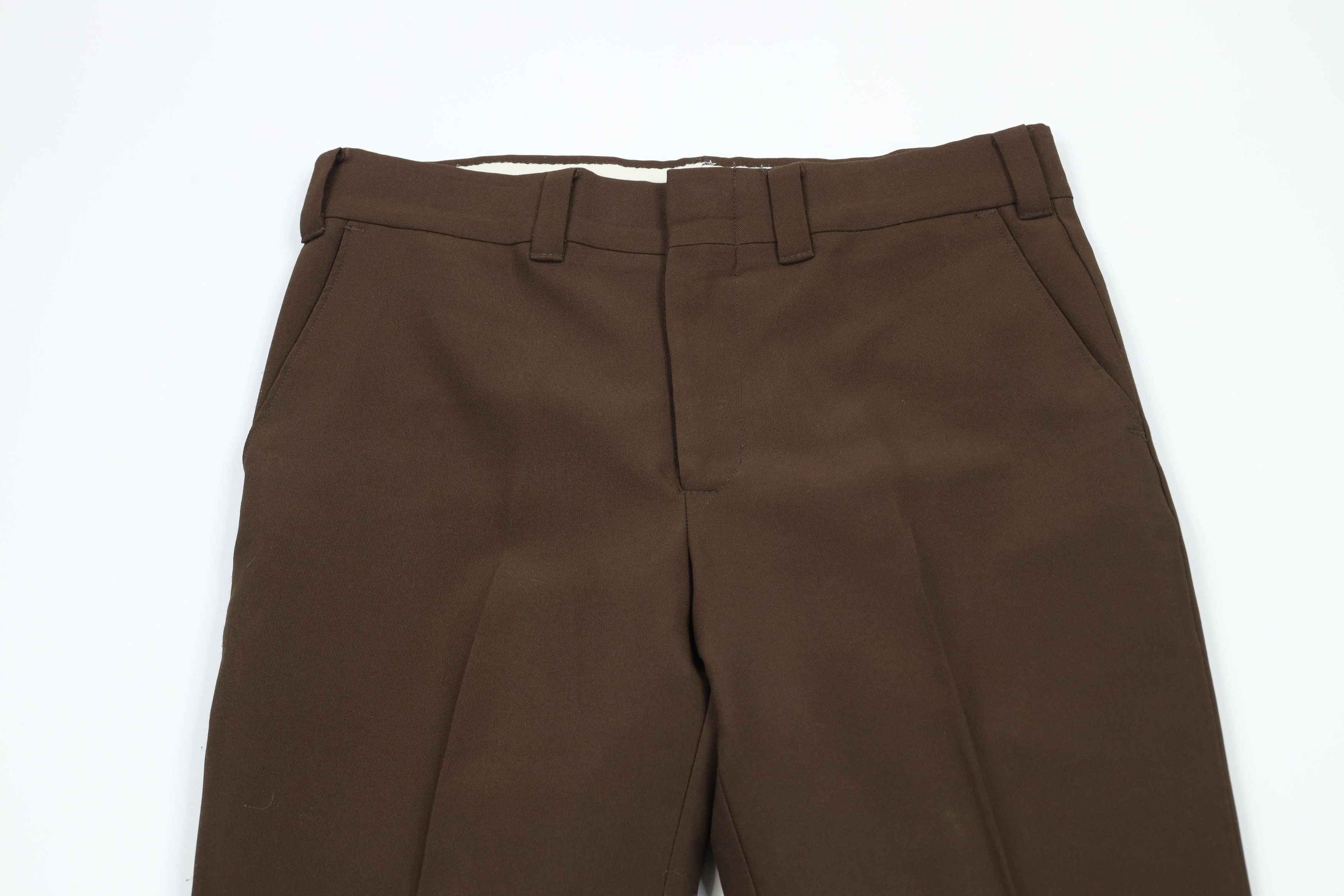 Vintage Vintage 70s Streetwear Bell Bottoms Chino Pants Brown USA Size US 34 / EU 50 - 2 Thumbnail