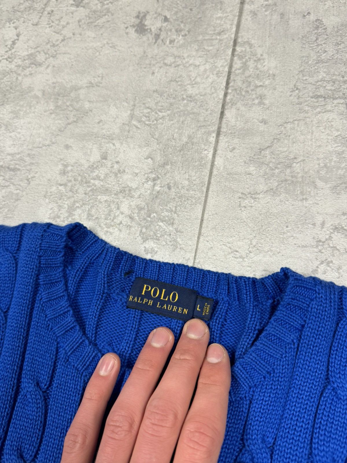 Polo Ralph Lauren Polo Ralph Lauren Women Cable Knit Sweater Crew Neck Size L Size L / US 10 / IT 46 - 11 Thumbnail