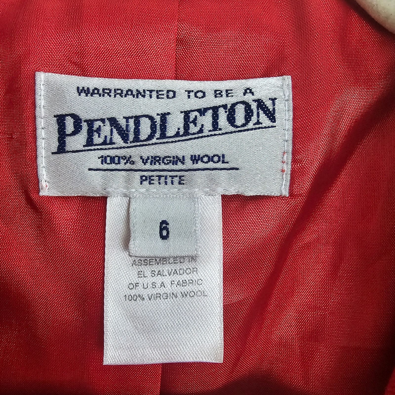 Pendleton Vintage Pendleton Womens Wool Blazer Holiday Preppy Academia Size M / US 6-8 / IT 42-44 - 7 Thumbnail