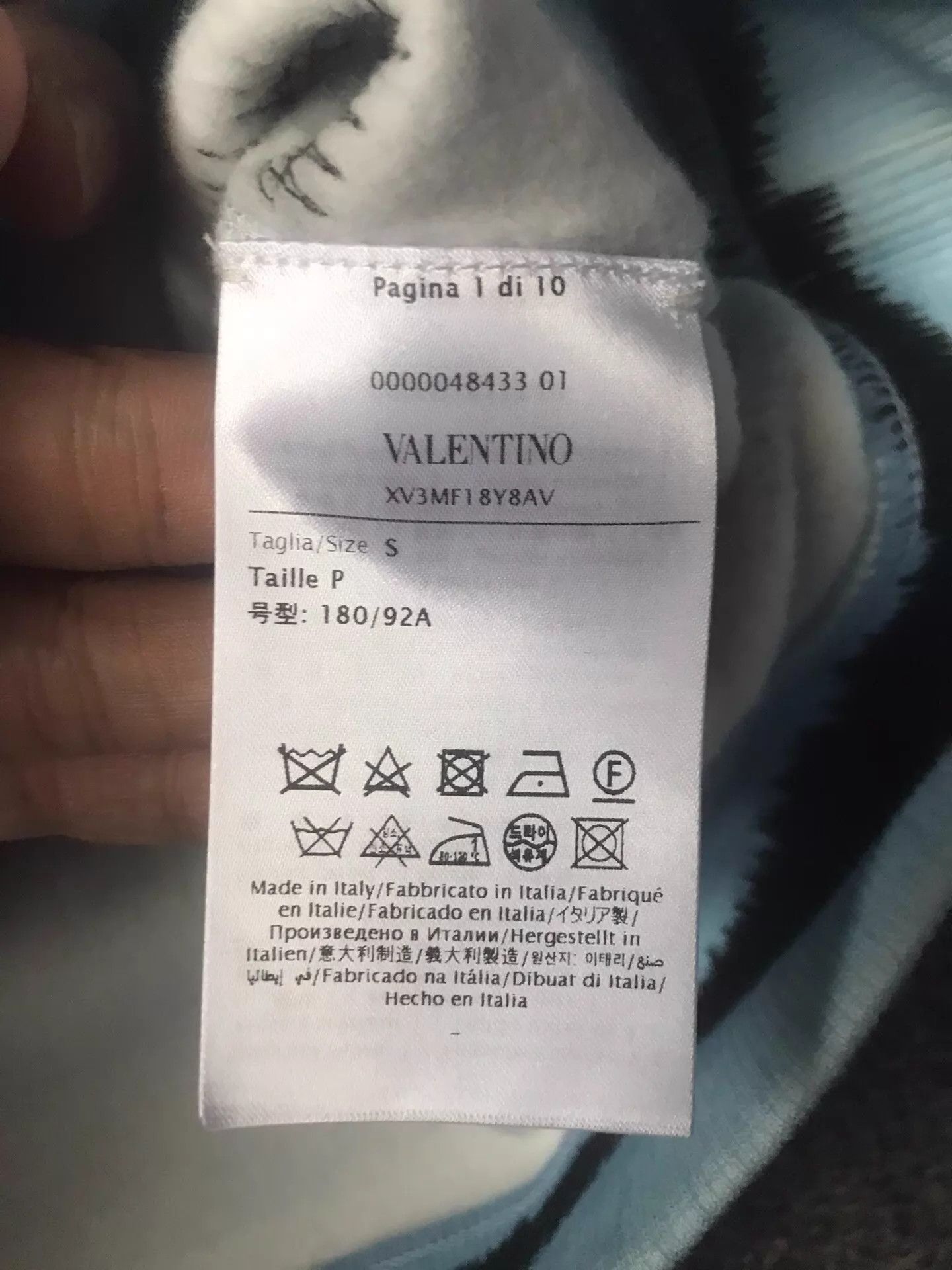 Valentino Valentino Runway Tiger Stripe Beaded 3D Gradient Washed S Size US S / EU 44-46 / 1 - 6 Thumbnail