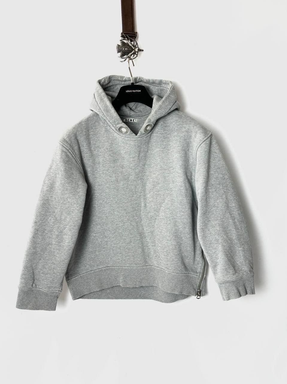image of Acne Studios Oversize Hoodie in Grey, Women's (Size XS)