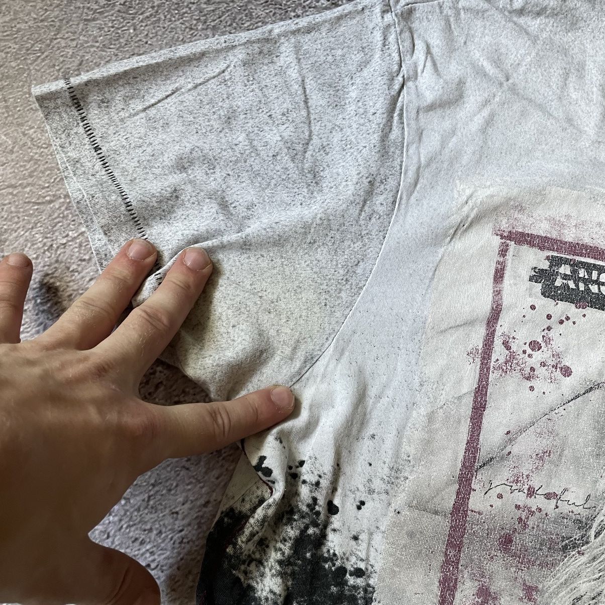 Vintage Vintage Y2K Sun Faded Graphic Tee Grunge Portrait Print S Size US S / EU 44-46 / 1 - 4 Thumbnail