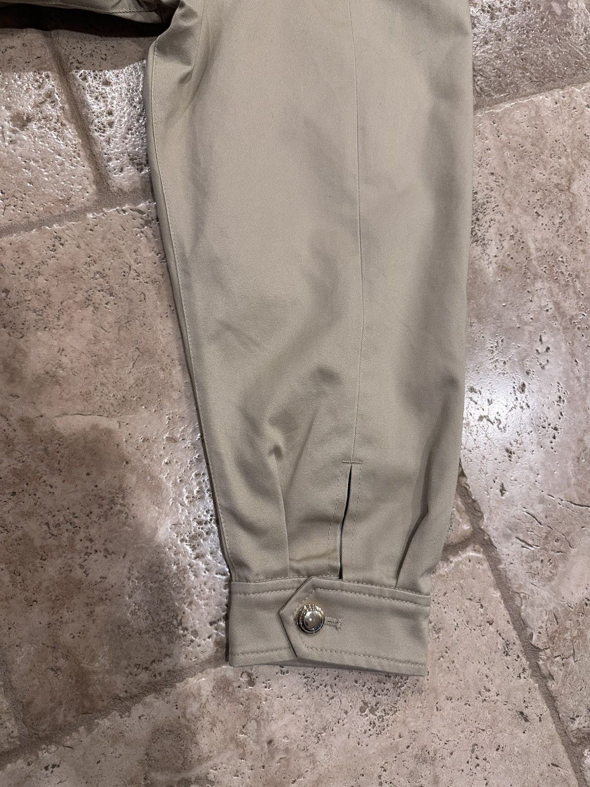 Miu Miu Miu Miu Khaki / Biege Chino Cord Logo Blouson Bomber Jacket Size US M / EU 48-50 / 2 - 15 Thumbnail