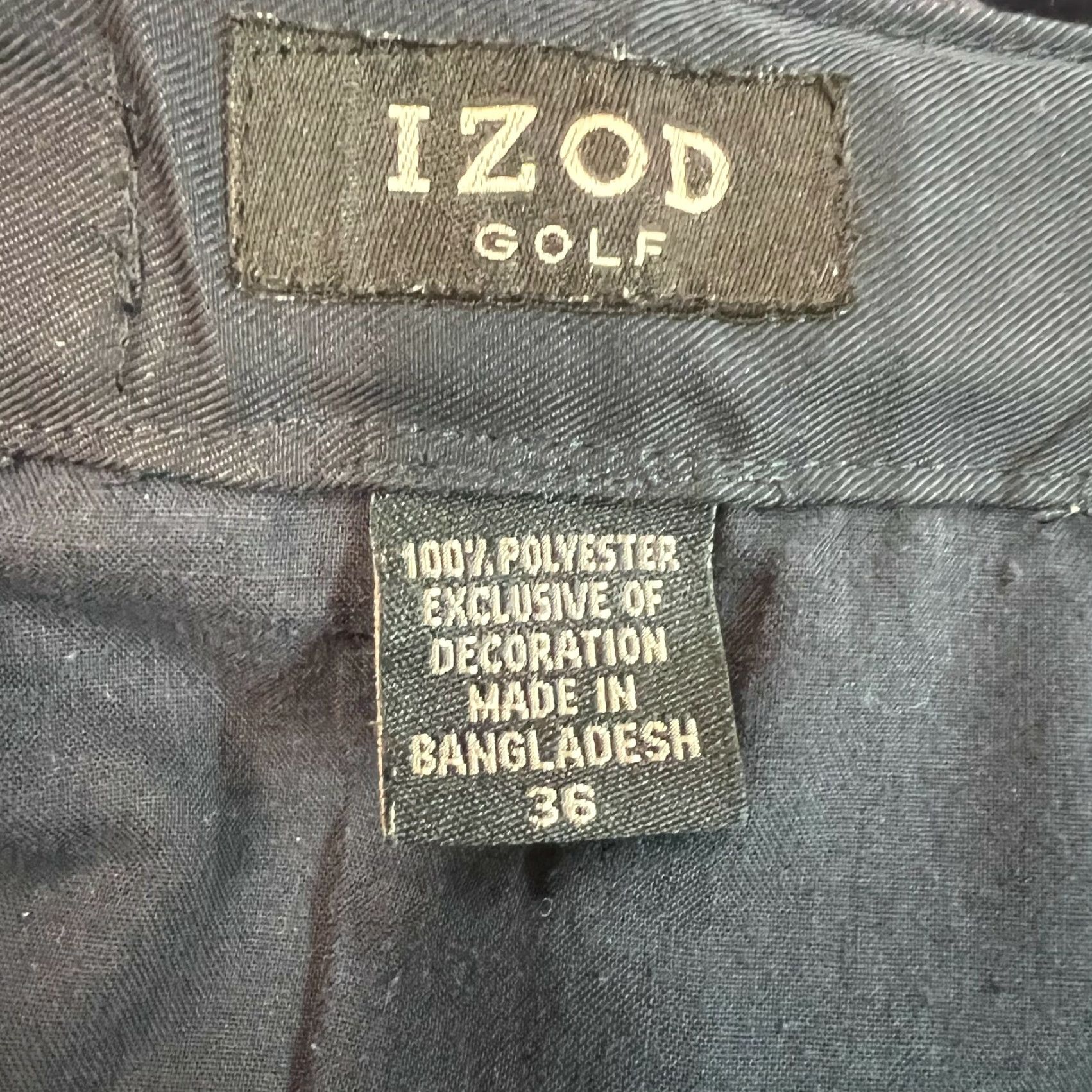 Izod Izod Golf Mens Shorts Blue Chino Pleated Front Mid Rise Classic Straight Size 36 Size US 36 / EU 52 - 5 Thumbnail