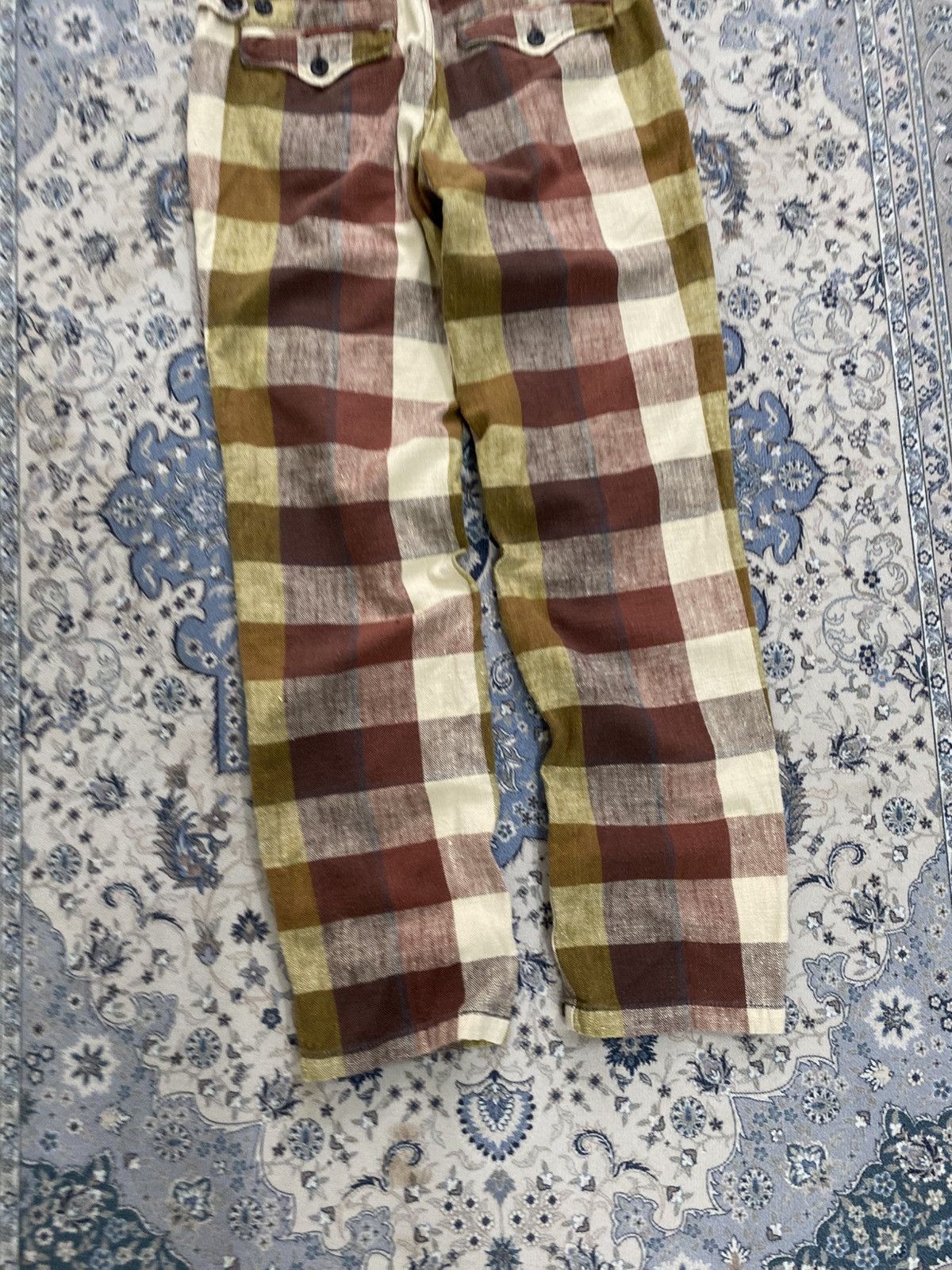 Japanese Brand VINTAGE CUBE SUGAR PLAID TARTAN PANTS LIKE ISSEY MIYAKR CDG Size US 30 / EU 46 - 9 Thumbnail