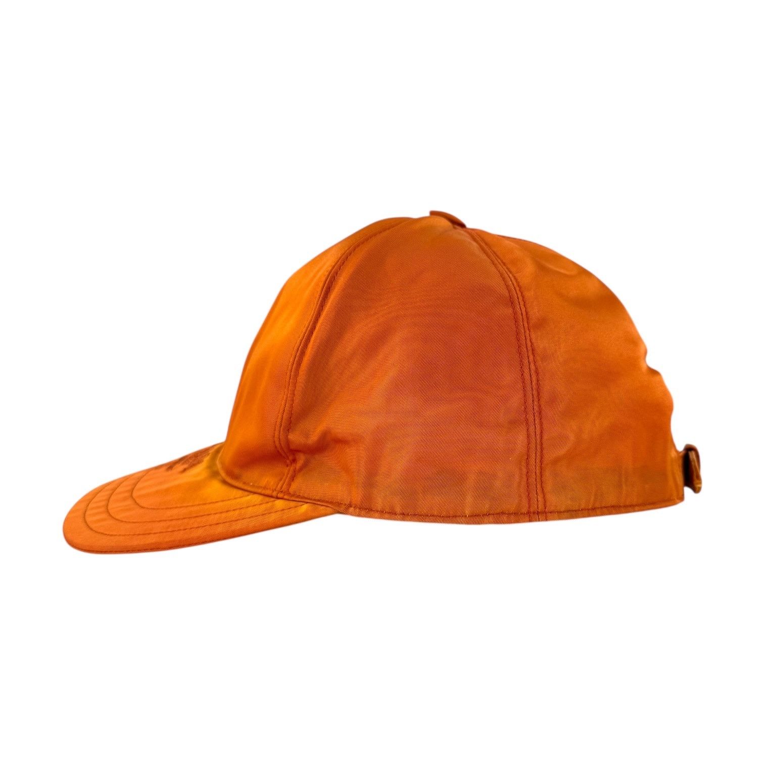 Prada Prada Orange Nylon Baseball Cap Size ONE SIZE - 4 Thumbnail