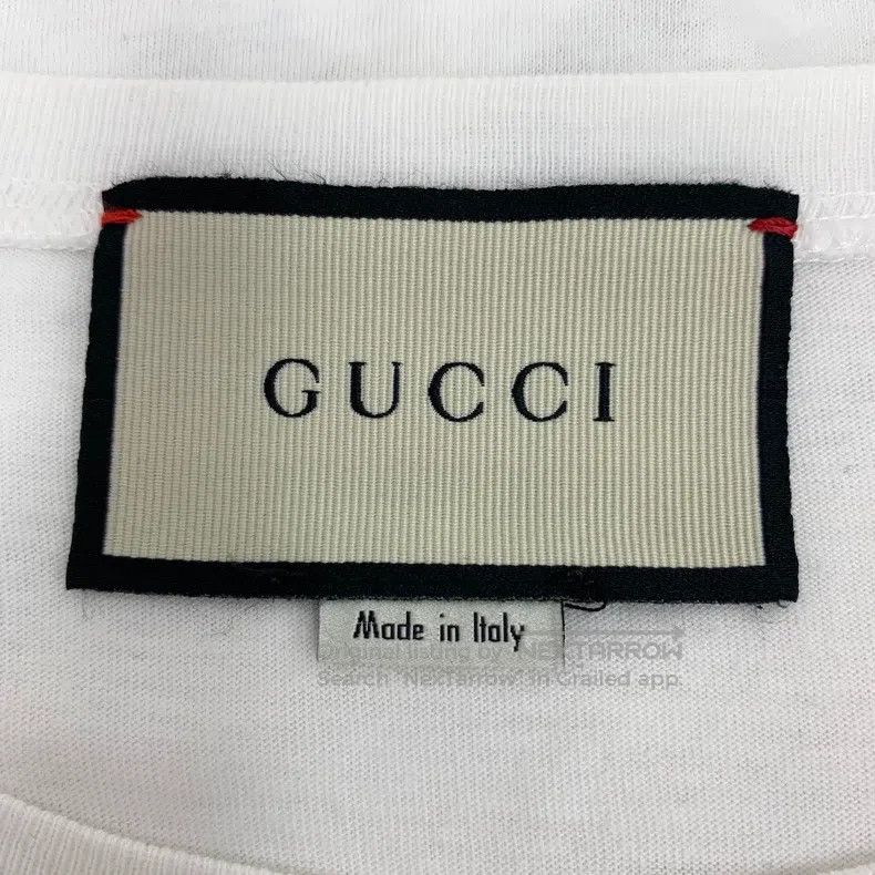 Gucci Gucci White logo letter graffiti printed cotton round-neck Size US XS / EU 42 / 0 - 5 Thumbnail