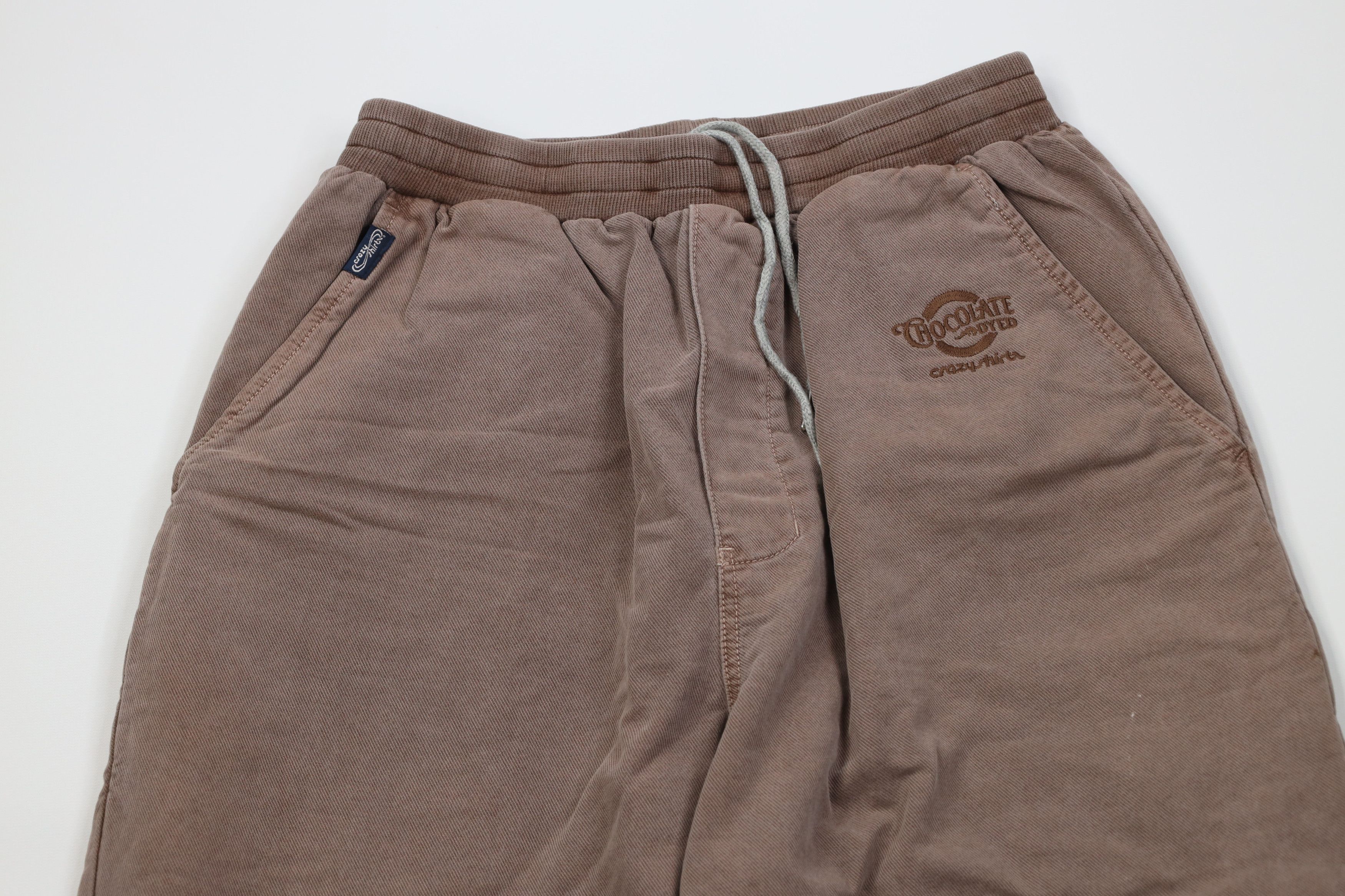 Vintage Vintage Y2K Streetwear Blank Chocolate Dyed Joggers Pants Size US 34 / EU 50 - 2 Thumbnail