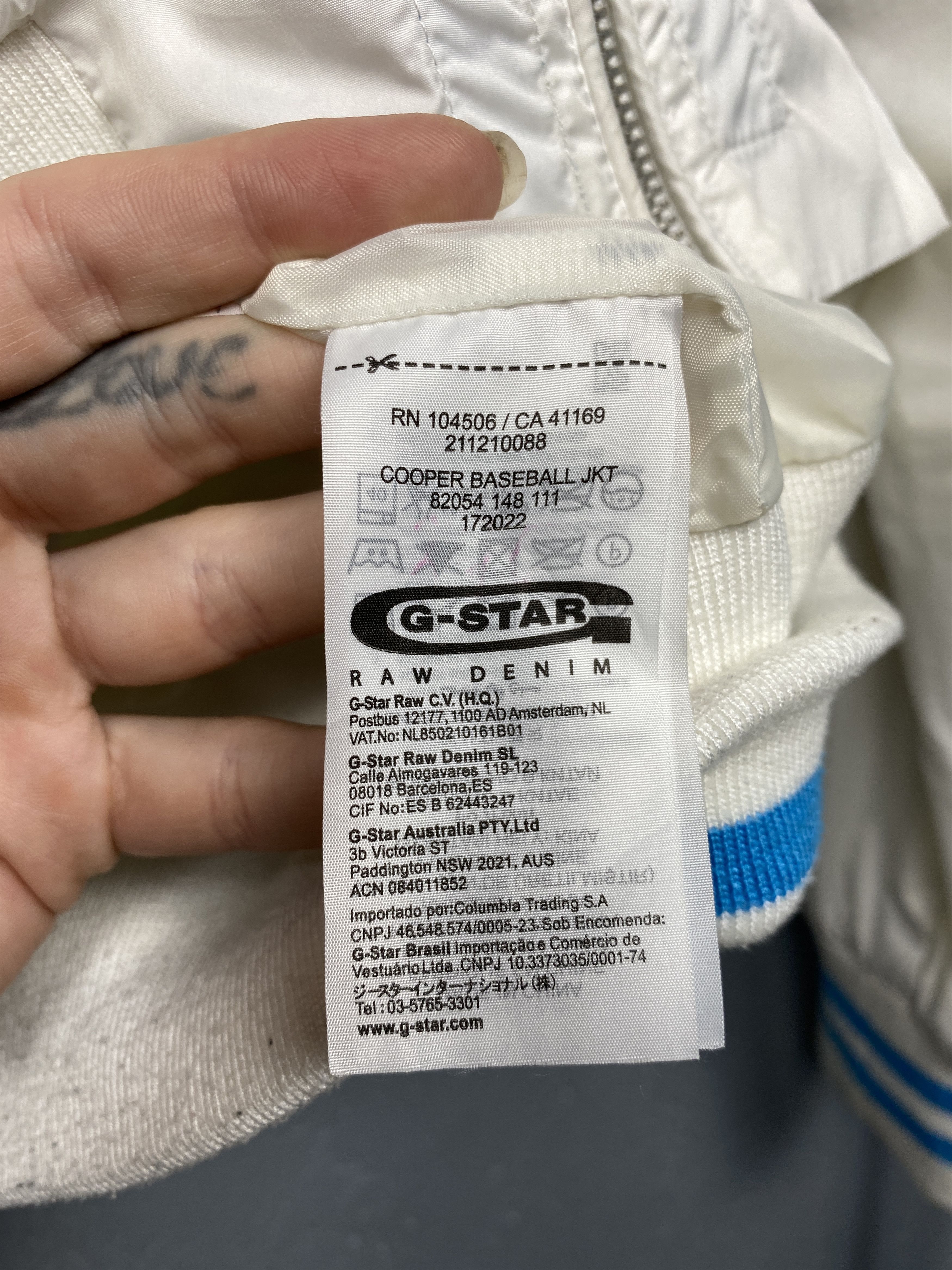 G-Star G Star Raw Vintage Mens Cooper Baseball Bomber Jacket Size US S / EU 44-46 / 1 - 5 Thumbnail