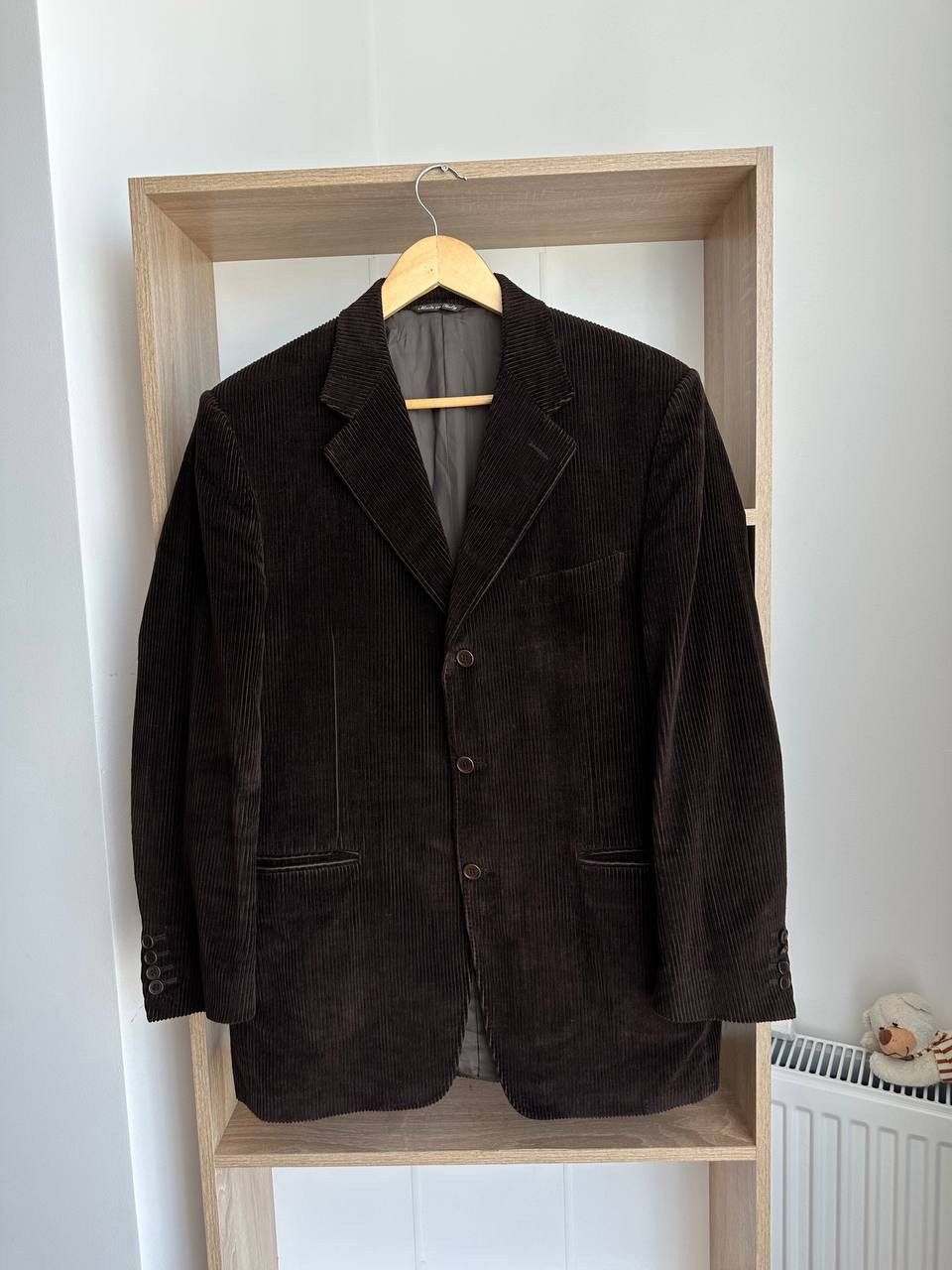 Canali × Vintage Vintage Men’s Brown Velvet Smoking Jacket Blazer Canali Size 50R - 19 Thumbnail