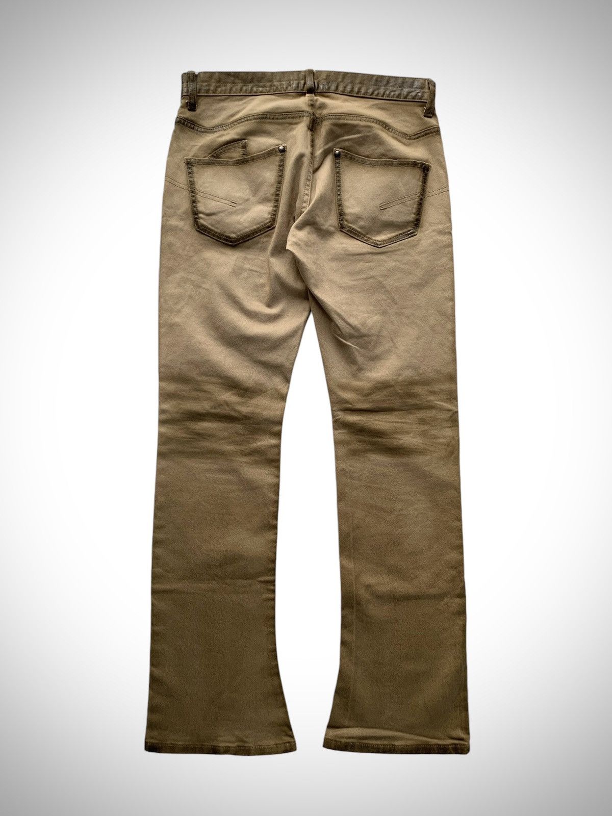 Japanese Brand Jackrose Half Waxed Slim Boot Cut Flared Pant Size US 32 / EU 48 - 2 Thumbnail