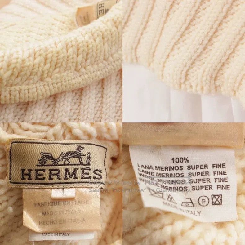 Hermes Hermes Wool High-Neck Knit Sweater Size L / US 10 / IT 46 - 7 Thumbnail