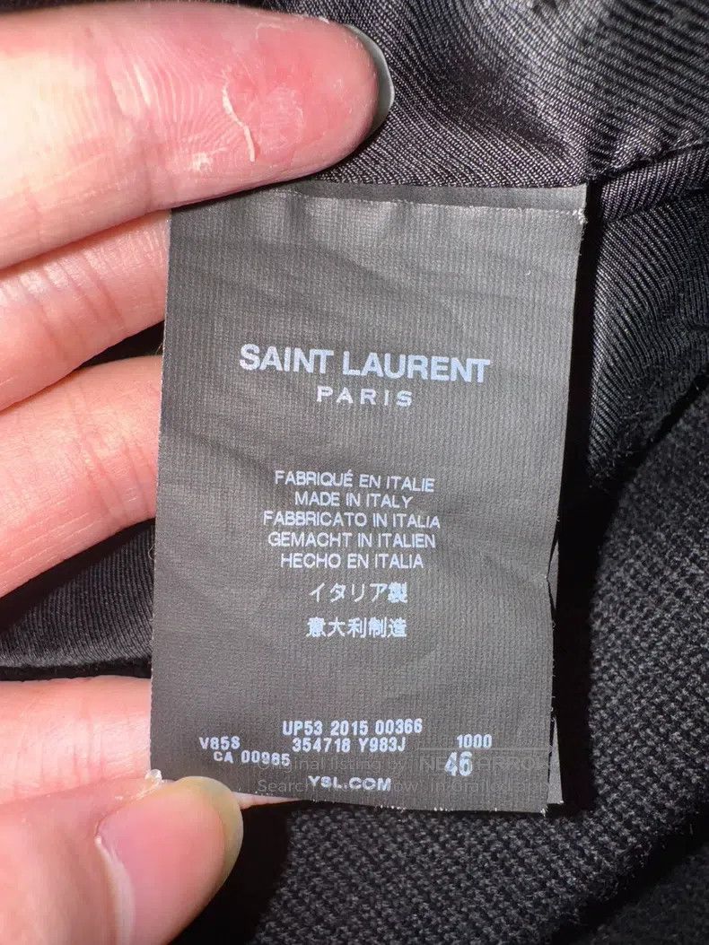 Saint Laurent Paris Saint Laurent Paris Leather patched black and white baseba Size US S / EU 44-46 / 1 - 7 Thumbnail