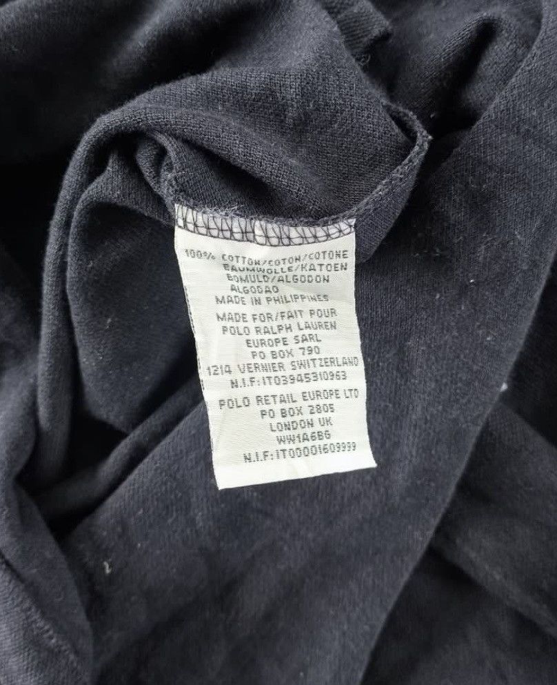 Polo Ralph Lauren × Vintage Vintage Polo Ralph Lauren Big Logo Black Rugby Size US L / EU 52-54 / 3 - 4 Thumbnail