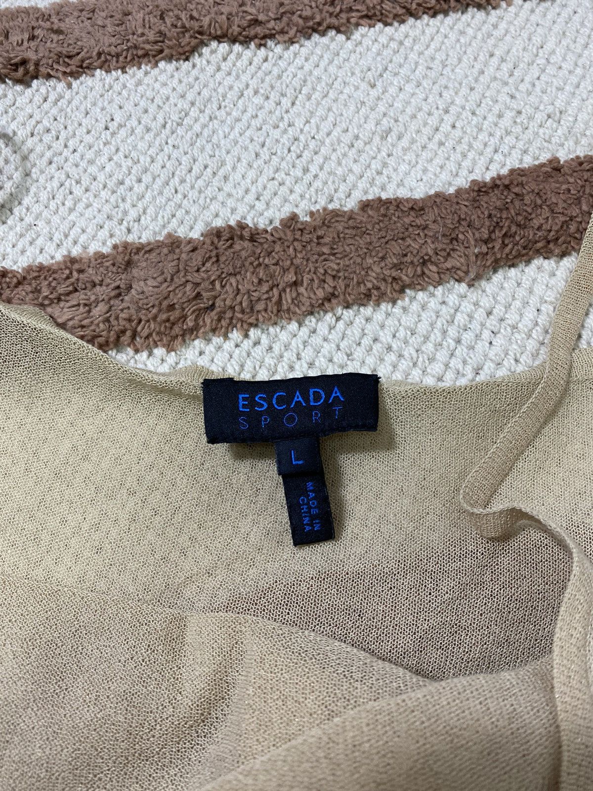 Escada VINTAGE ESCADA SPORT MESH BEACH DRESS Size L / US 10 / IT 46 - 5 Thumbnail