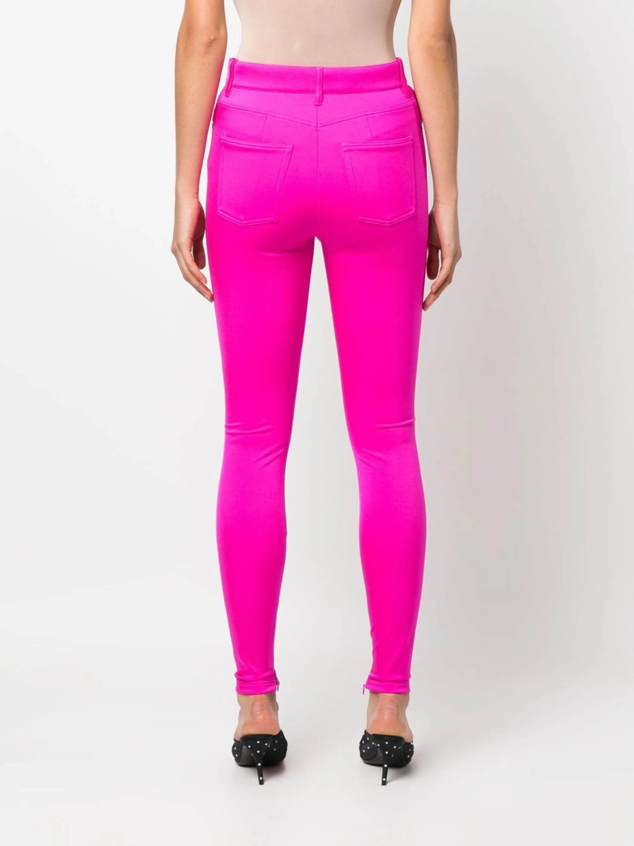 Balenciaga o1y0625 Casual Pant in Fuchsia Size 26" / US 2 / IT 38 - 4 Thumbnail