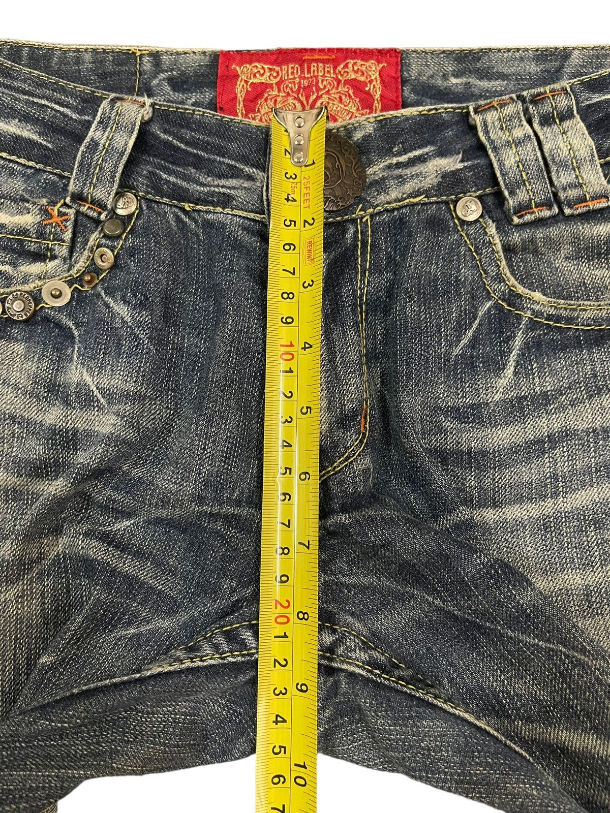 14th Addiction Vintage Japanese Brand Blue Thunder Wash Style Bootcut Jeans Size US 29 - 14 Thumbnail