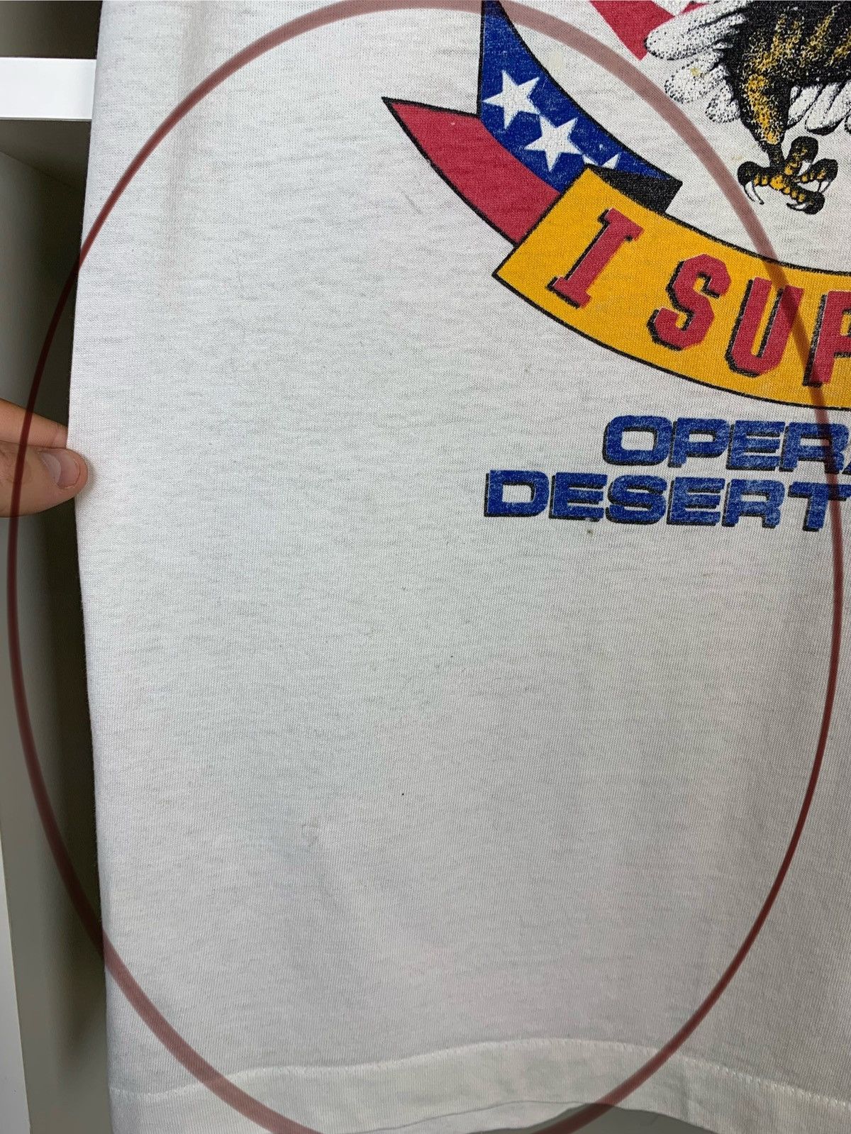 Vintage Vintage Operation Desert Storm We Love USA I support T-shirt Size US L / EU 52-54 / 3 - 17 Thumbnail