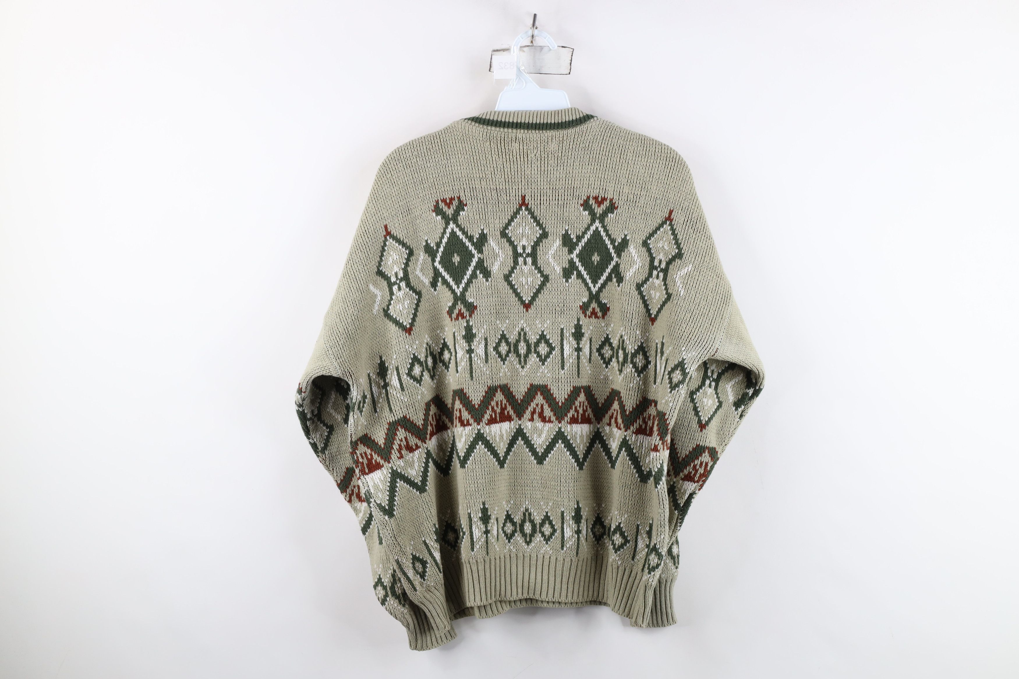 Vintage Vintage 70s Streetwear Fair Isle Knit Crewneck Sweater USA Size US L / EU 52-54 / 3 - 10 Thumbnail