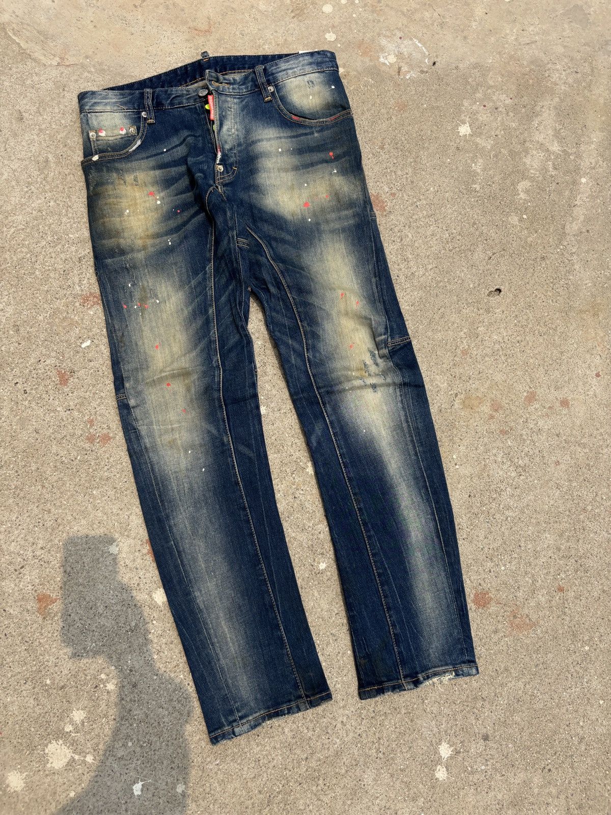 Dsquared2 Vintage DSQUARED2 Paint Splater slim jean Size US 32 / EU 48 - 3 Thumbnail