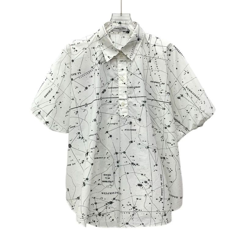 Other Dior White constellation floral print cotton lapel short-s Size XS / US 0-2 / IT 36-38 - 1 Thumbnail