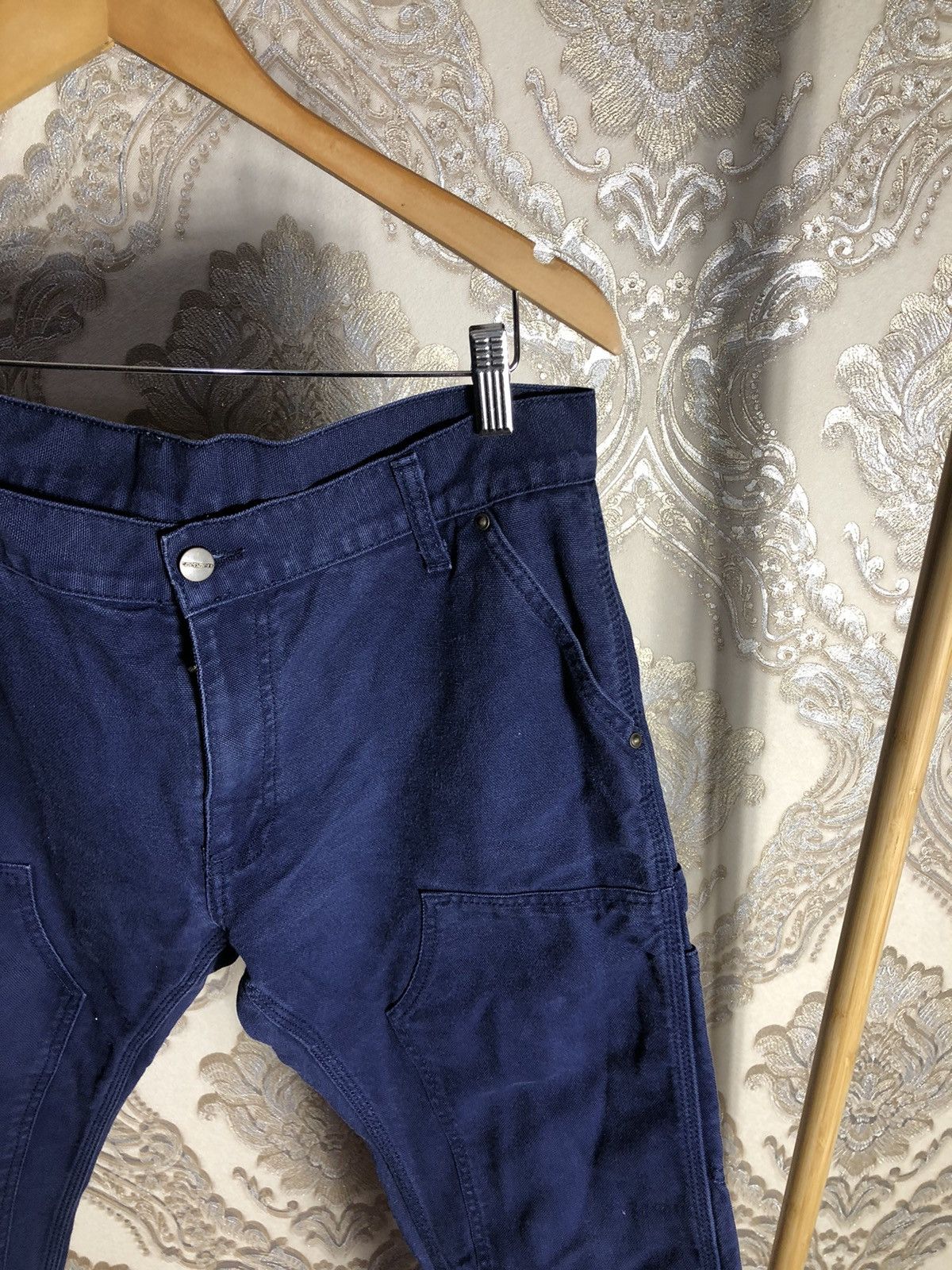 Carhartt Wip × Vintage VERY RARE CARHARTT WORK IN PROGRESS LINCOLN DOUBLE KNEE PANT Size US 33 - 3 Thumbnail