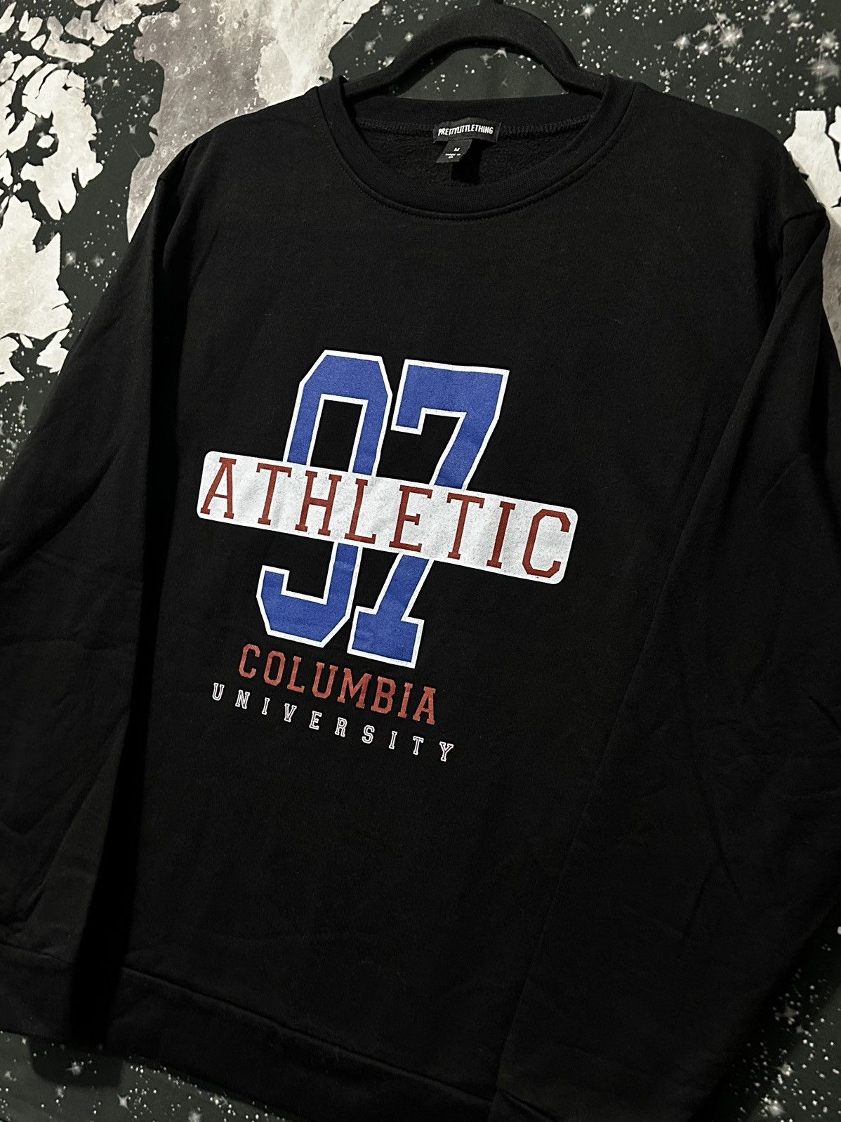 PrettyLittleThing Columbia University Athletic Pullover Sweatshirt Size M / US 6-8 / IT 42-44 - 2 Thumbnail