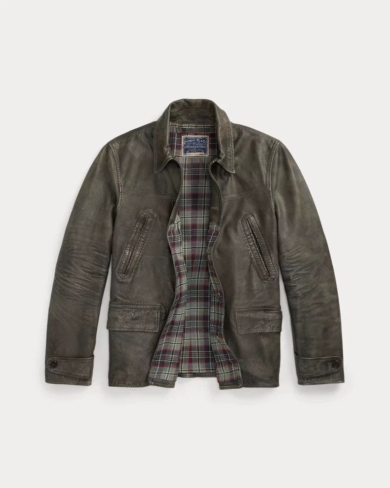 RRL Ralph Lauren RRL Ralph Lauren Men's 25 year old new blue dyed brake lea Size US M / EU 48-50 / 2 - 7 Thumbnail
