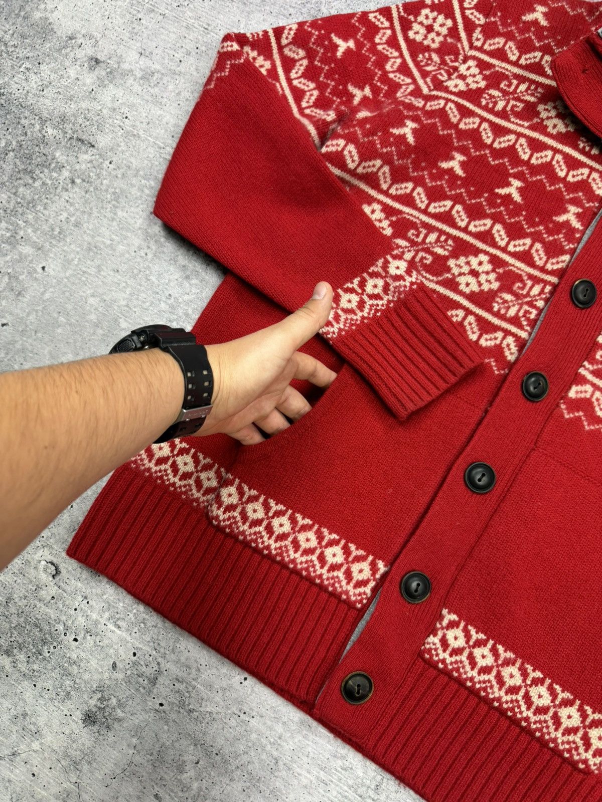 Napapijri × Vintage Vintage Napapijri 90’s Y2K Style Big Logo Rare Wool Sweater Size US L / EU 52-54 / 3 - 10 Thumbnail